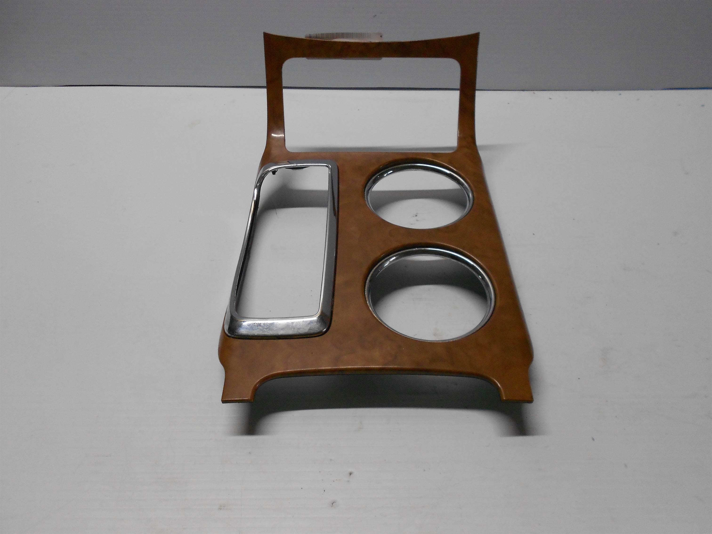 Used 09 10 11 12 Traverse Enclave Chrome Center Console Cup Holder Shifter Bezel Trim for sale small view front thumbnail