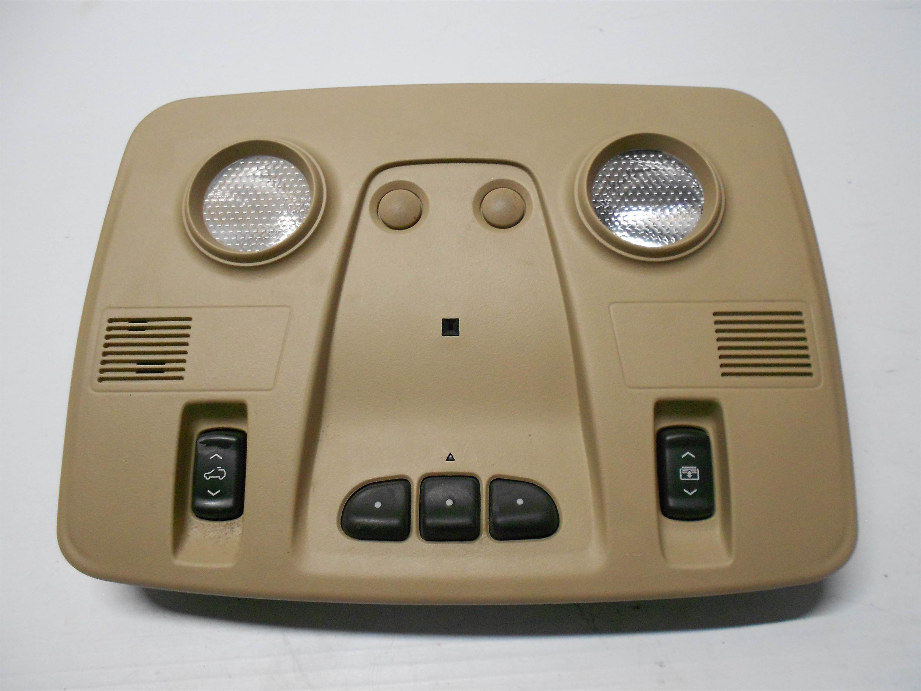 Used 2009-2012 BUICK ENCLAVE FRONT OVERHEAD CONSOLE W/ SUNROOF SWITCH for sale small view front thumbnail