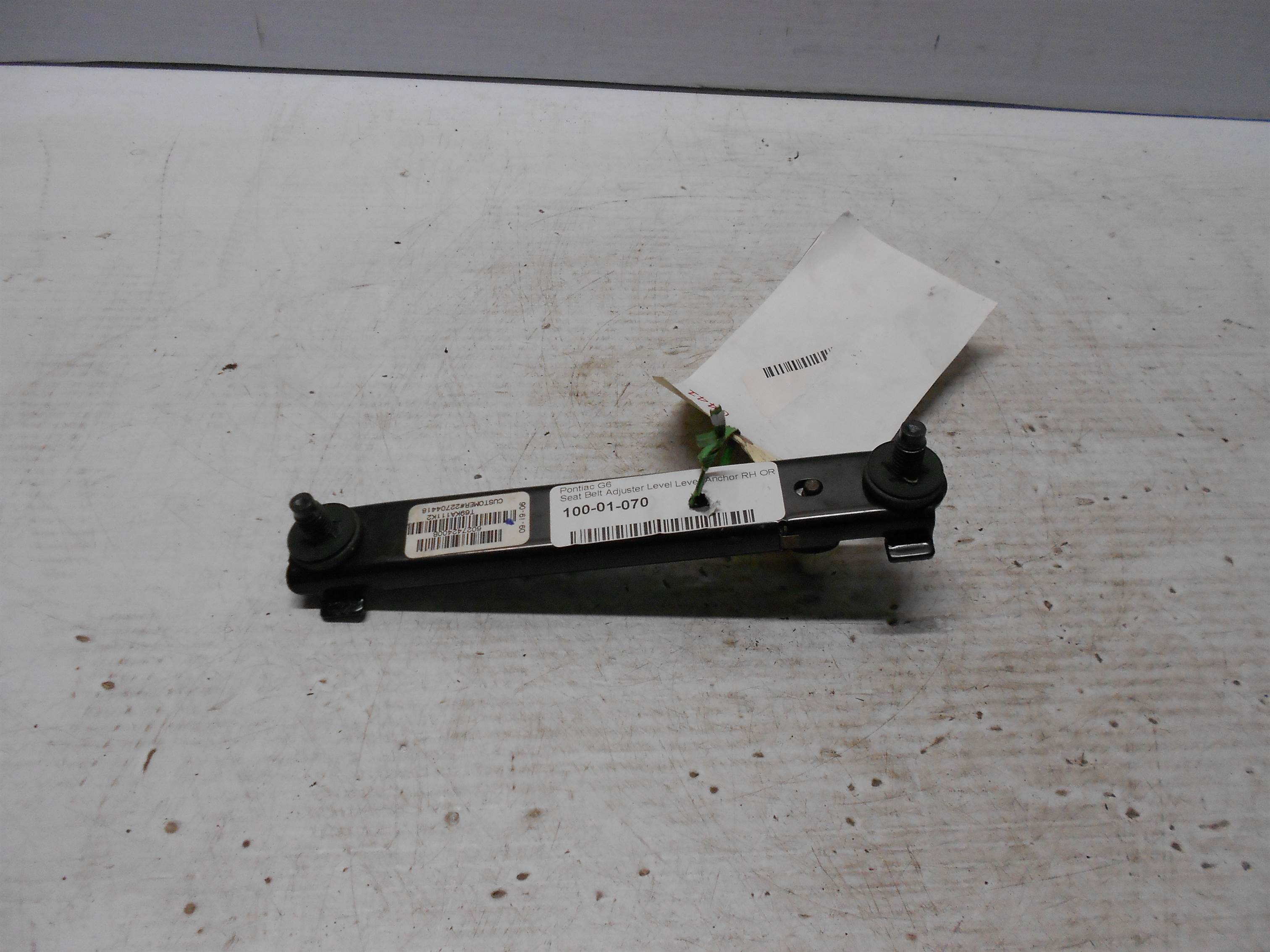 Used Pontiac GM OEM 05-10 G6 Front Seat Belt Adjustment Bar Track 602742400b for sale small view front thumbnail