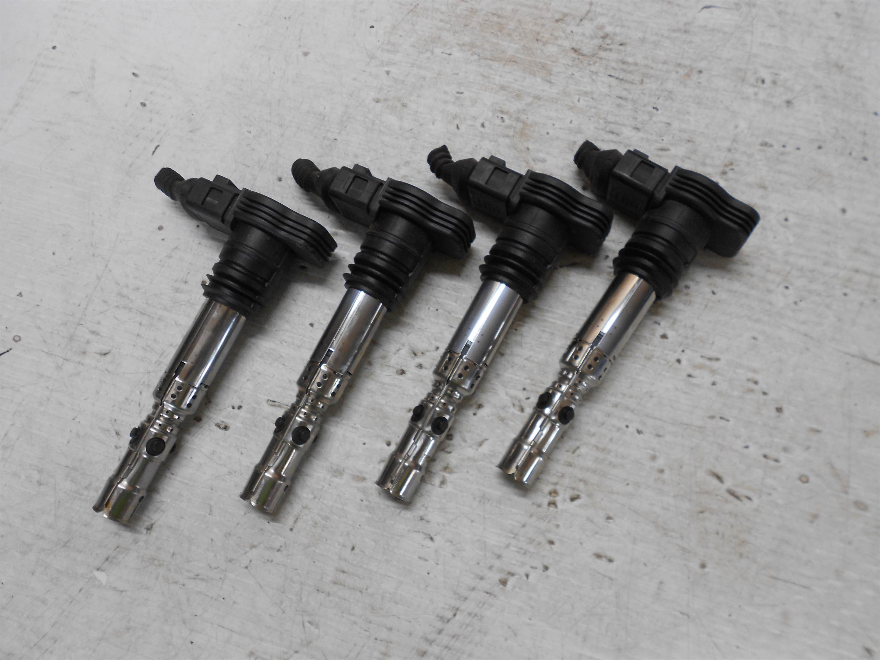Used 01 02 03 04 05 VW PASSAT 1.8T IGNITION COIL SET OF 4 OEM for sale small view front thumbnail