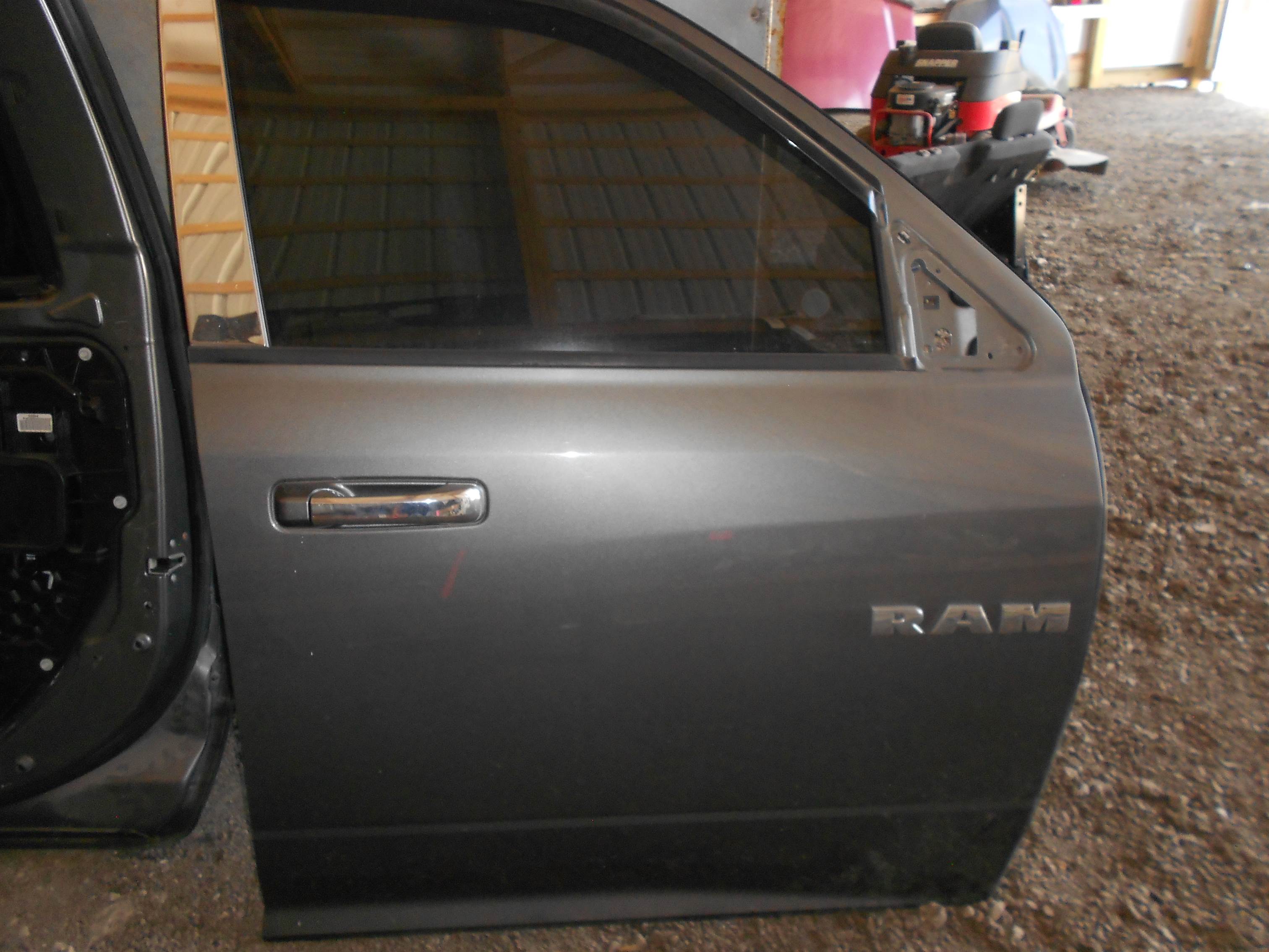 Used 09-20 Dodge Ram 1500 Front Right Passenger Side Exterior Door Shell Gray OEM for sale small view front thumbnail