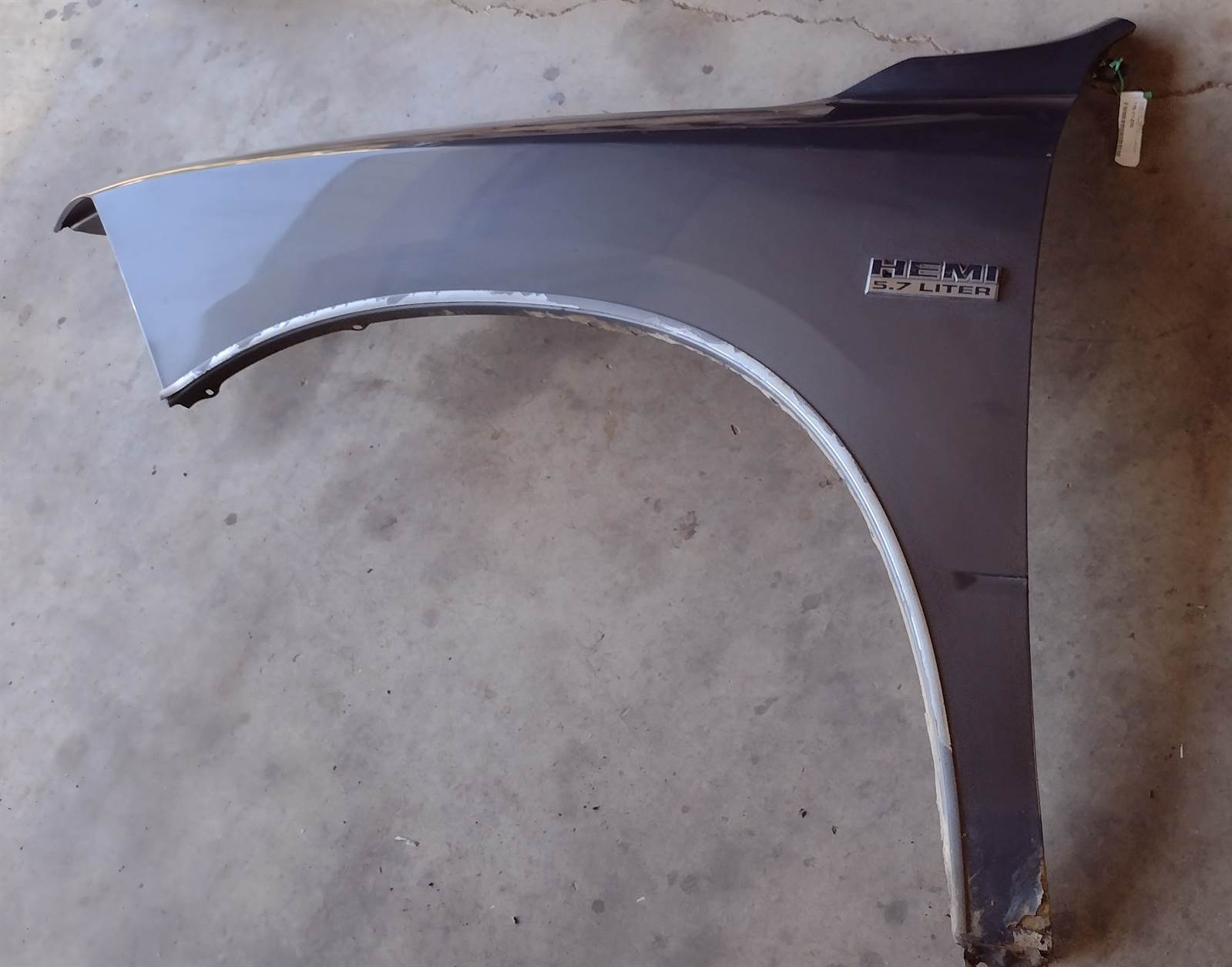 Used 2009-2022 DODGE RAM 1500 FRONT LEFT DRIVER FENDER GRAY OEM PAINT CODE PDM for sale small view front thumbnail