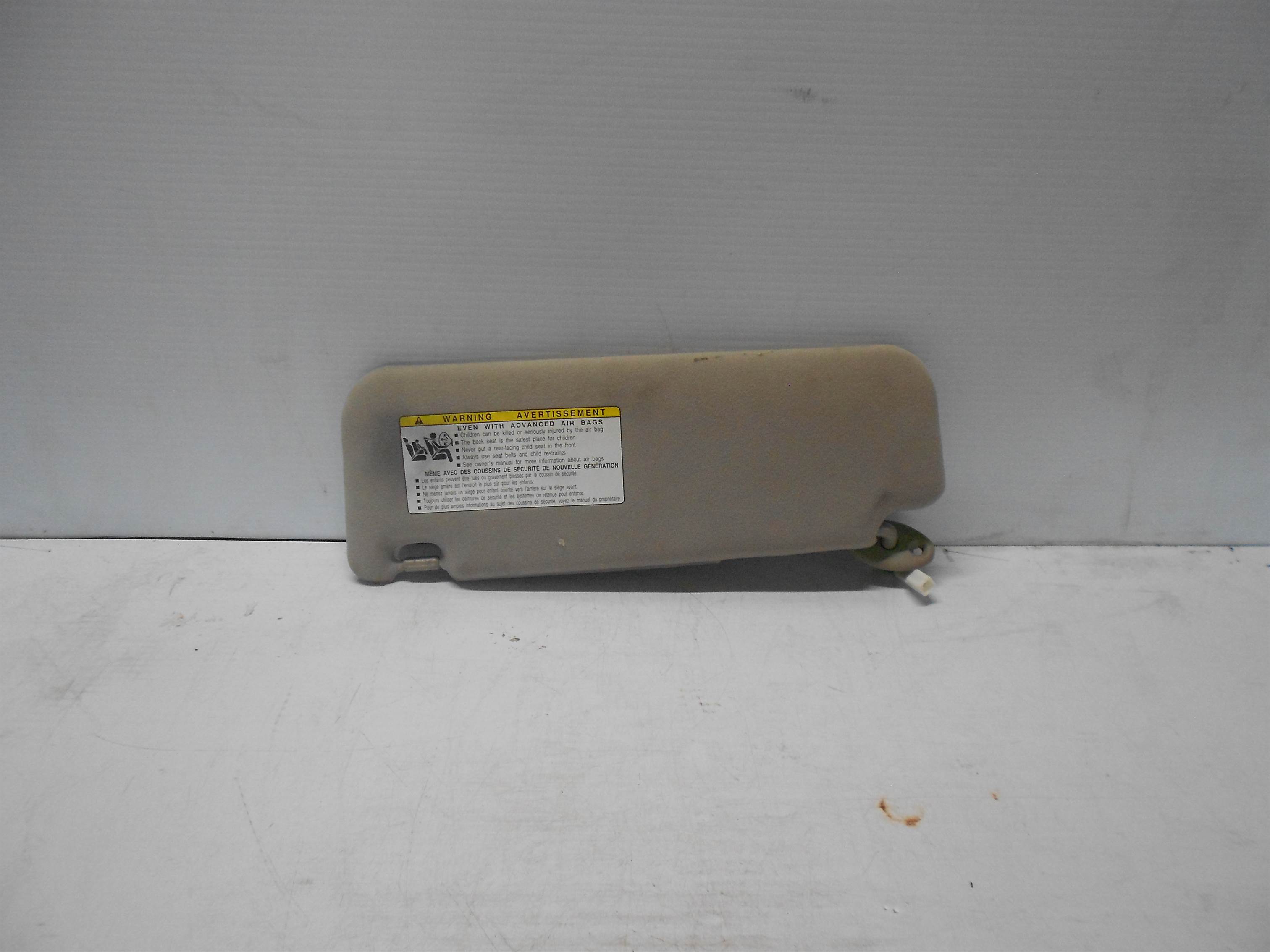 Used 2004-2009 Toyota Prius Sun Visor RH Passenger Side Tan OEM for sale small view front thumbnail