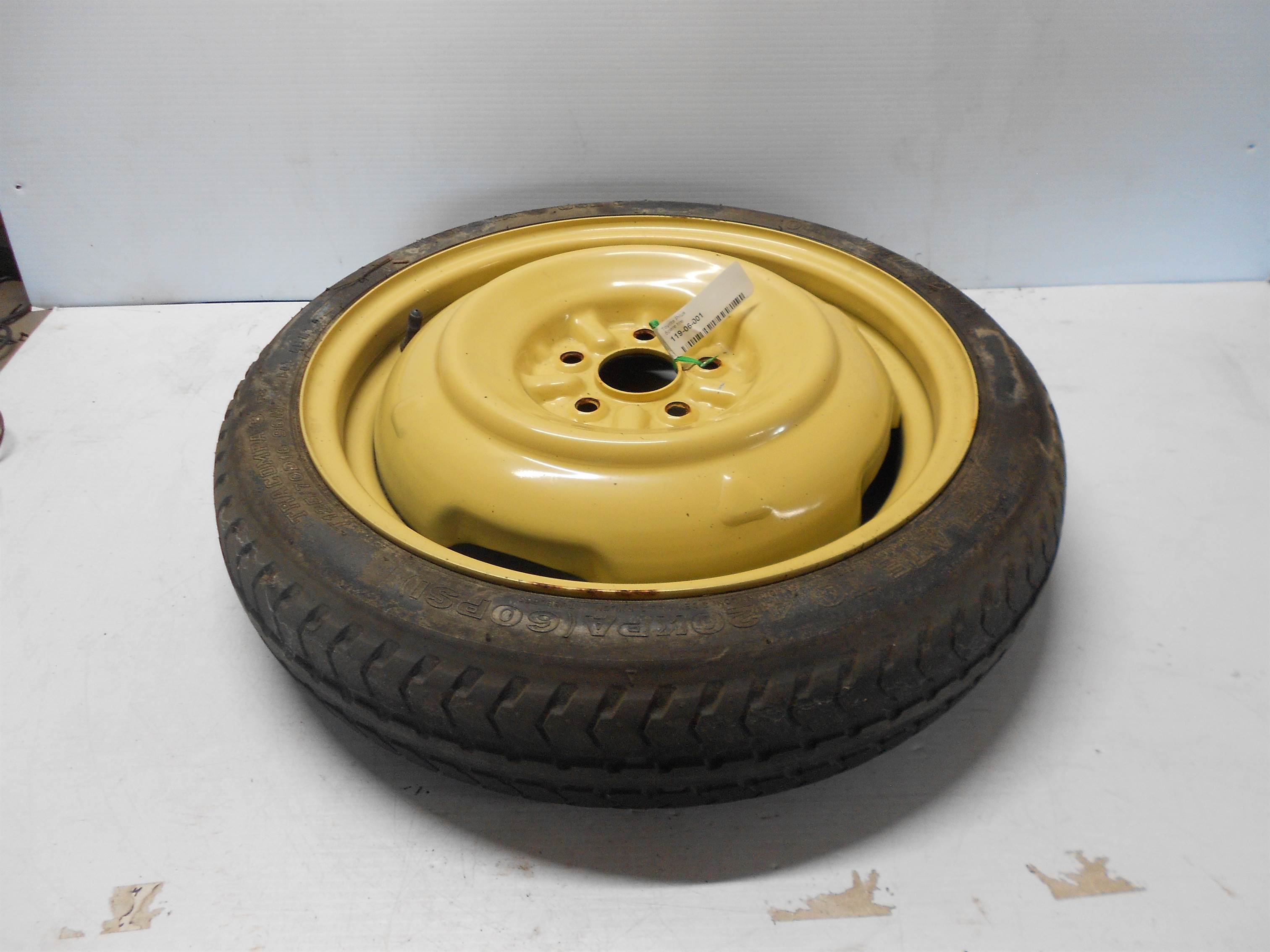 Used 2004-2015 Toyota Prius Emergency Compact Spare Tire Donut OEM t125/70D16 for sale small view front thumbnail