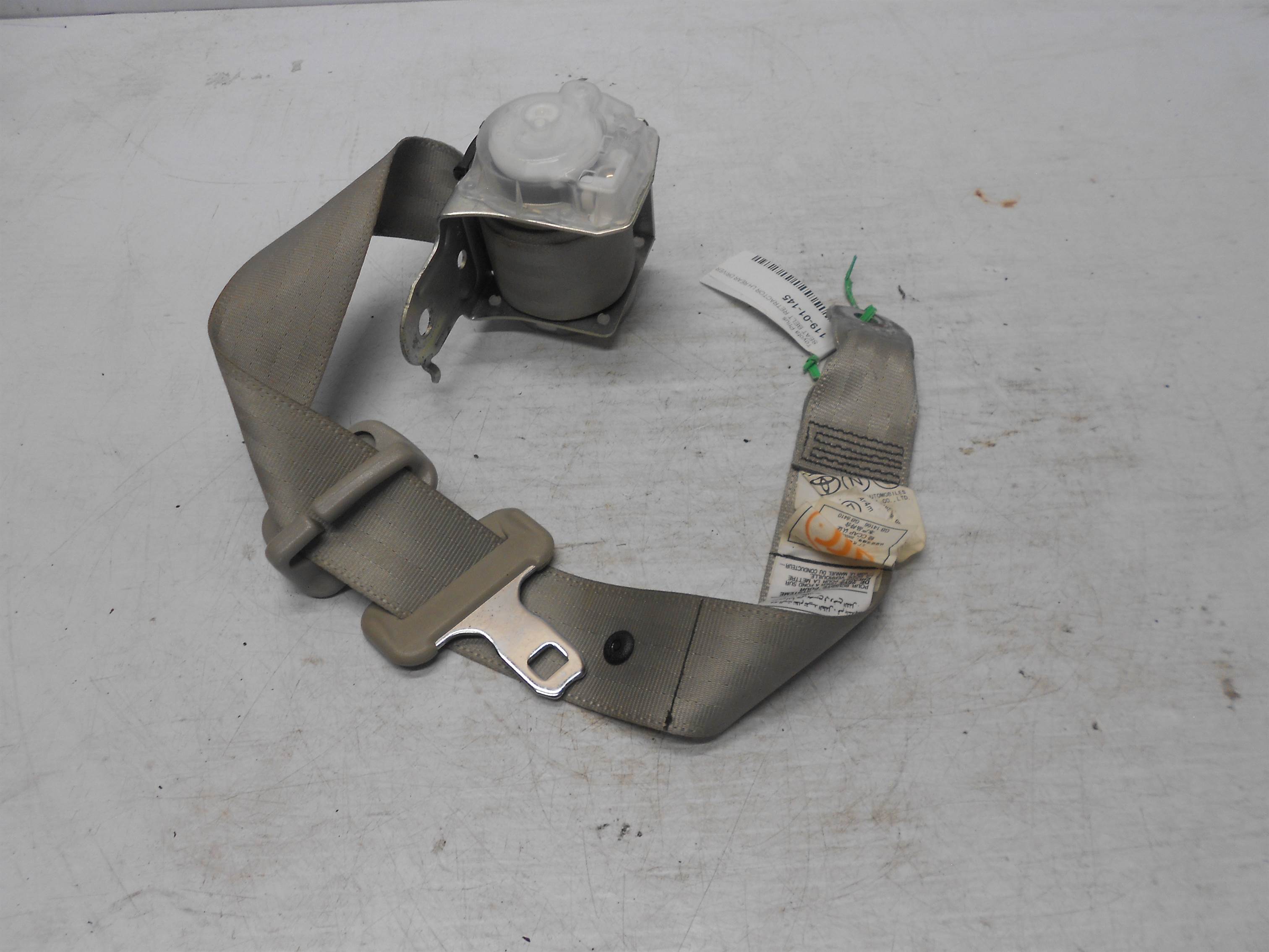 Used REAR LEFT DRIVER SEAT BELT RETRACTOR fits TOYOTA PRIUS 2008 OEM for sale small view front thumbnail
