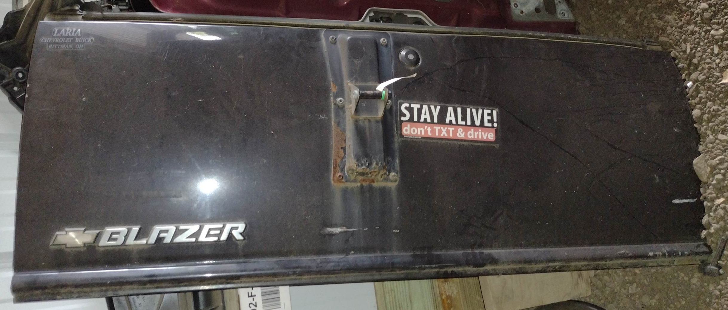 Used Trunk/Hatch/Tailgate Lower With Wiper Fits 95-05 BLAZER S10/JIMMY S15 for sale small view front thumbnail