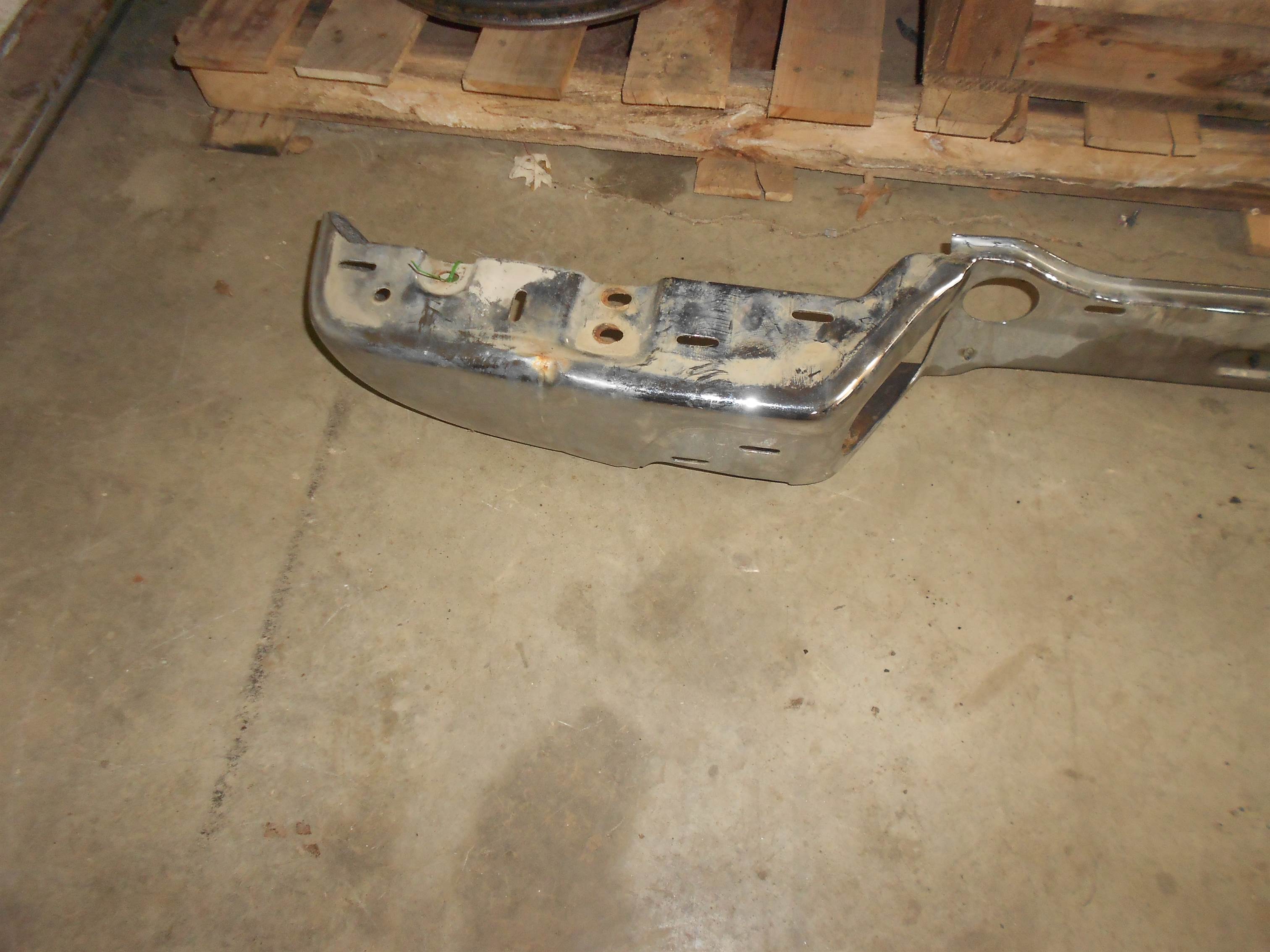 Used Step Bumper For 2004-2012 Chevrolet Colorado Rear Chrome Impact Bar OEM for sale small view front thumbnail