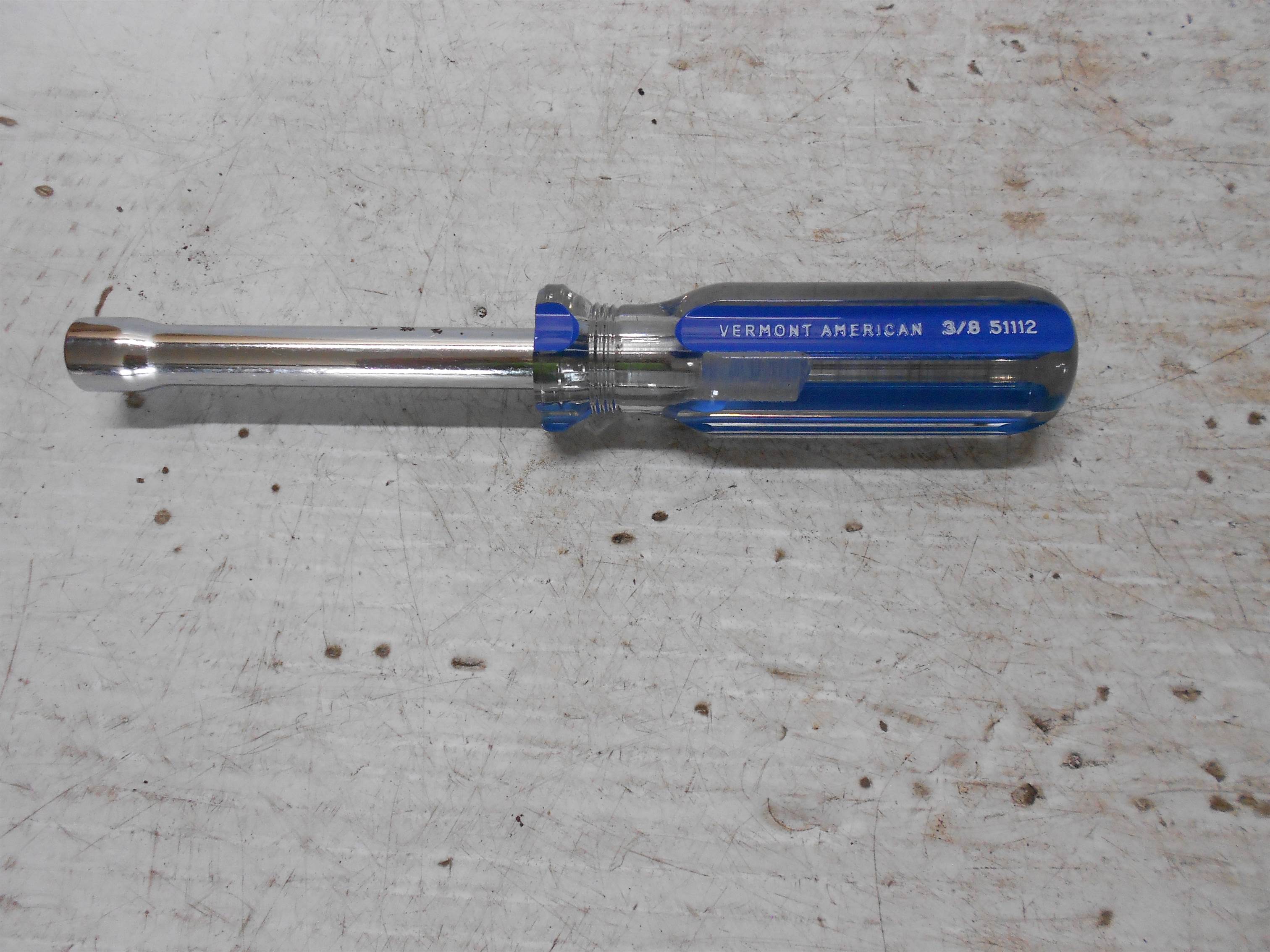 Used VERMONT AMERICAN 3/8 NUT SCREWDRIVER SCREW DRIVER 51112 for sale small view front thumbnail