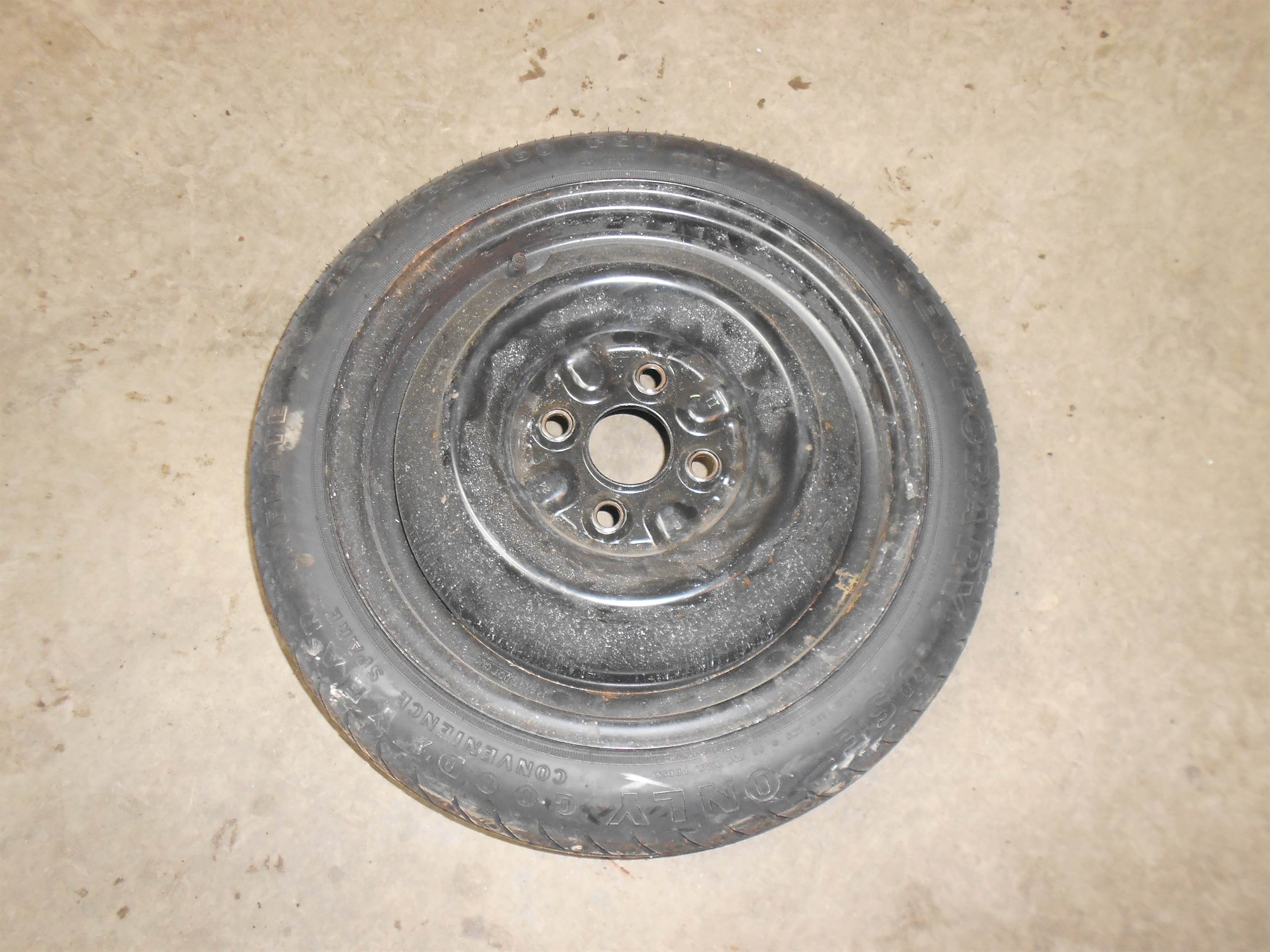Used 1998-2002 Toyota Corolla Spare Tire 115/70/14 for sale small view front thumbnail
