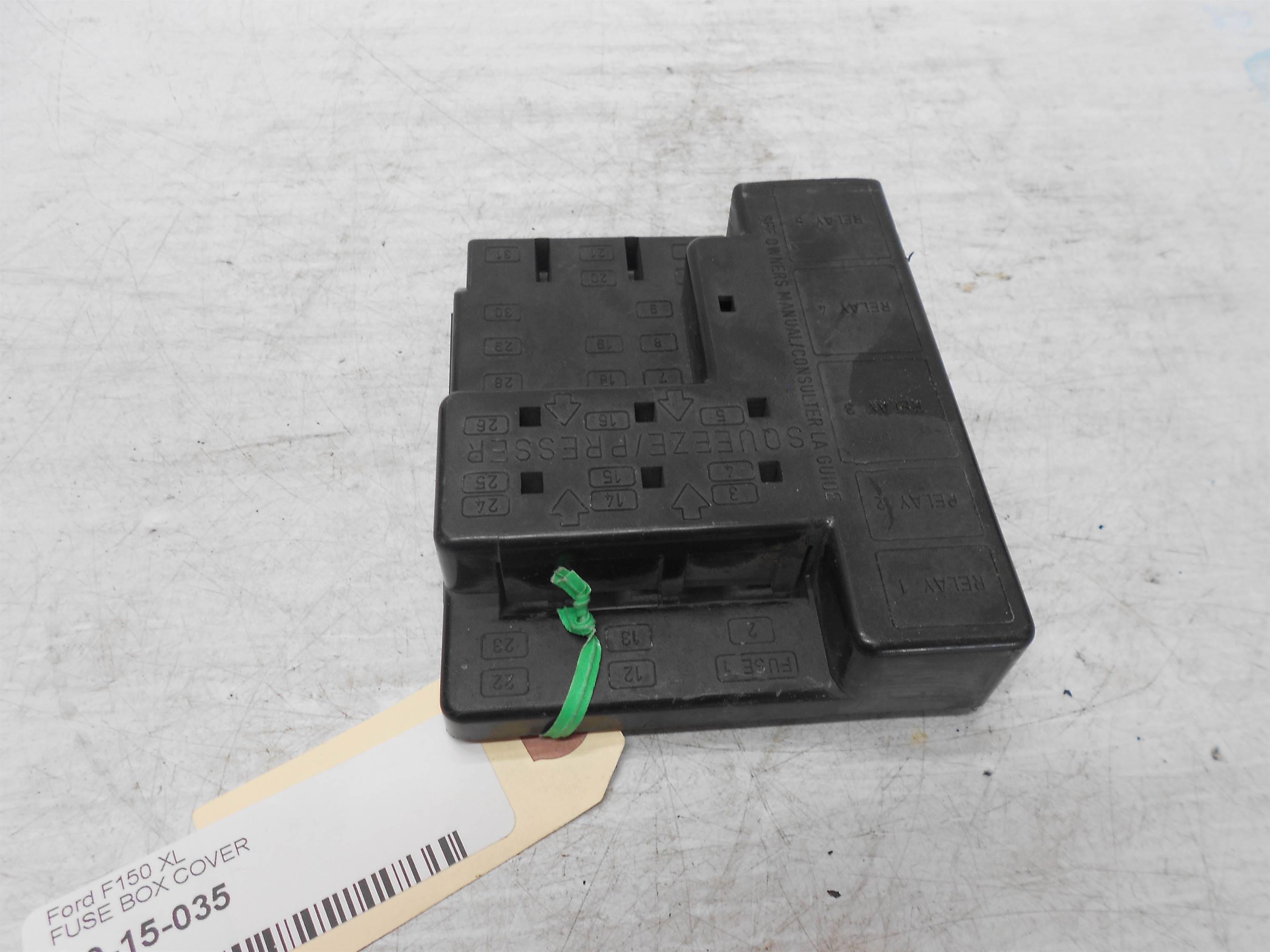 Used 97 98 99 00 01 02 03 Ford F150 Engine Fuse Box Relay Junction Box Cover for sale small view front thumbnail