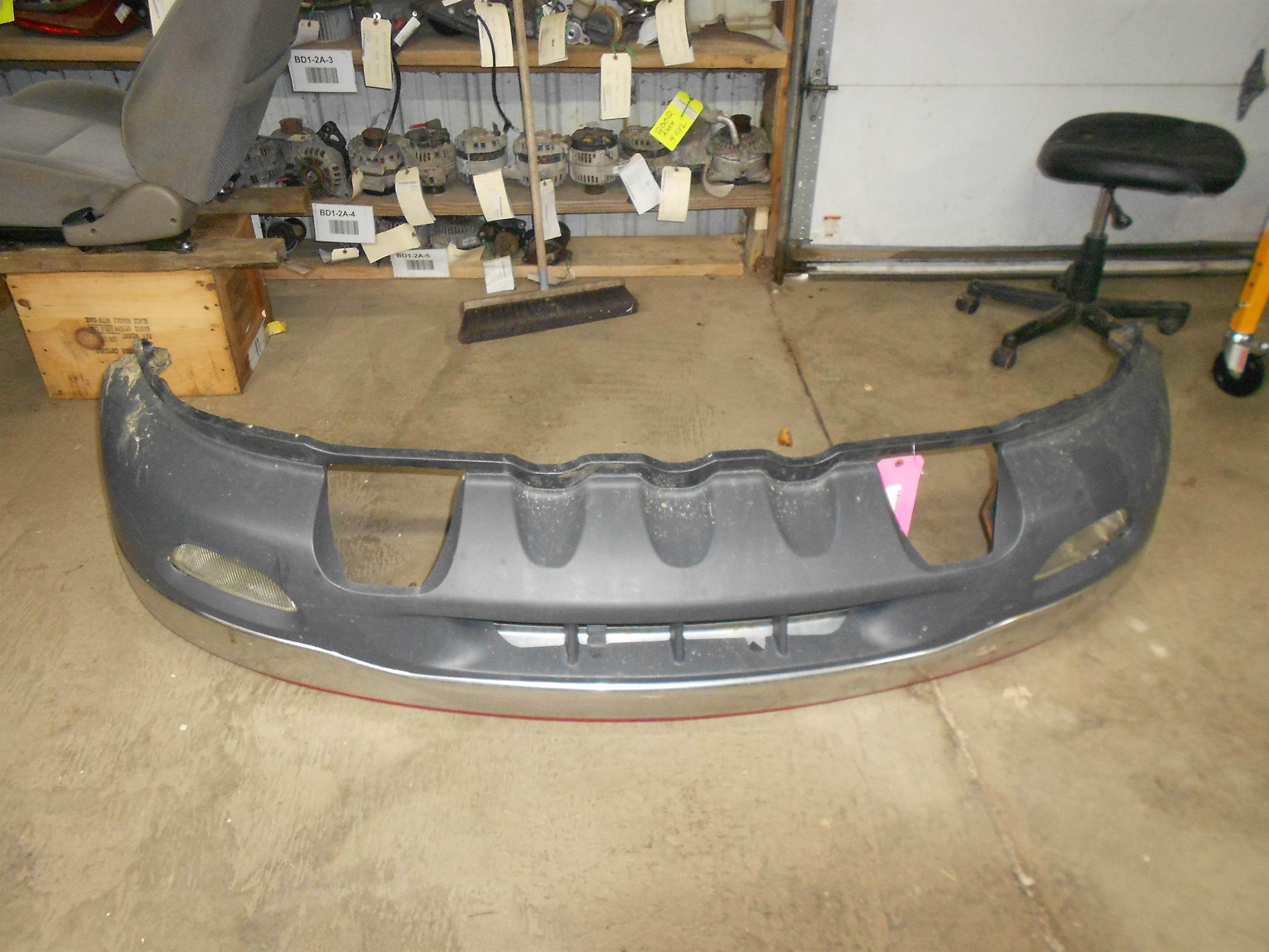 Used 1999 2000 2001 2002 2003 Ford F150 Front Bumper Chrome with Fog Lamps Red for sale small view front thumbnail