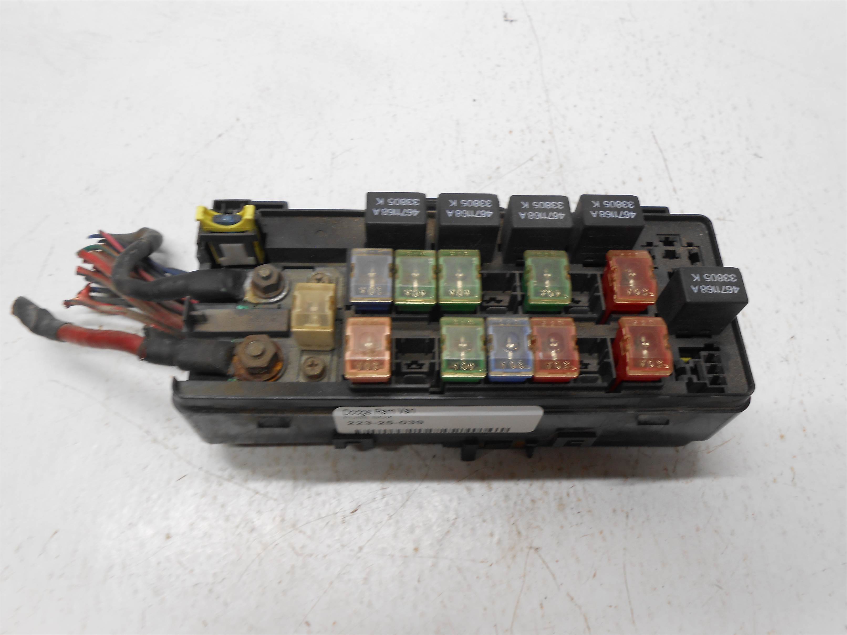 Used 1996 Dodge Ram Van Fuse Box for sale small view front thumbnail