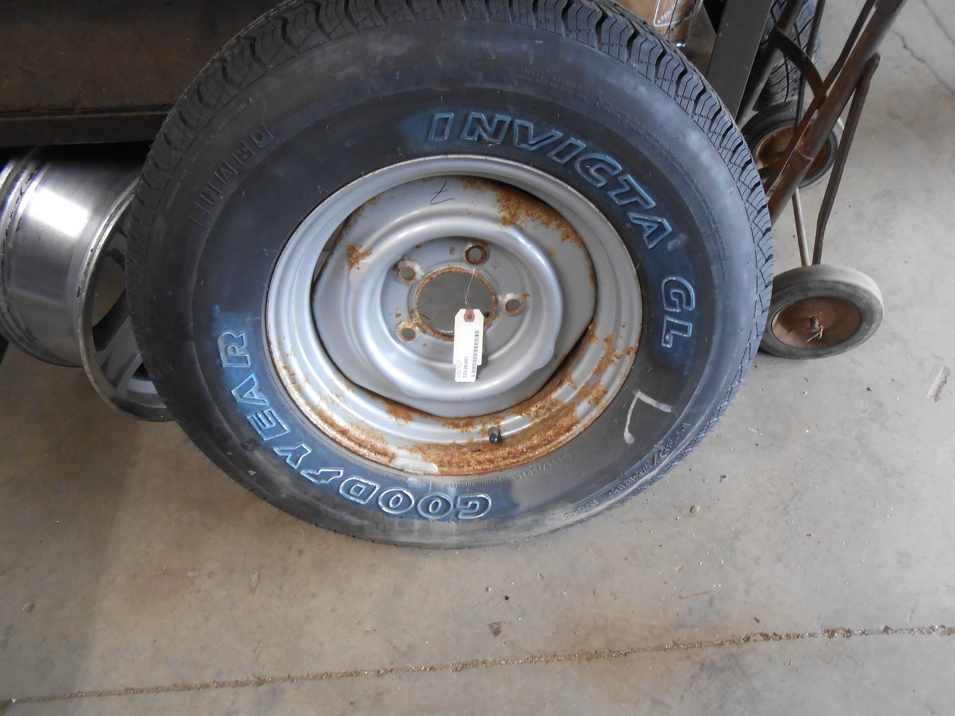 Used P235/75R15 spare tire 1996 Dodge Ram Van for sale small view front thumbnail