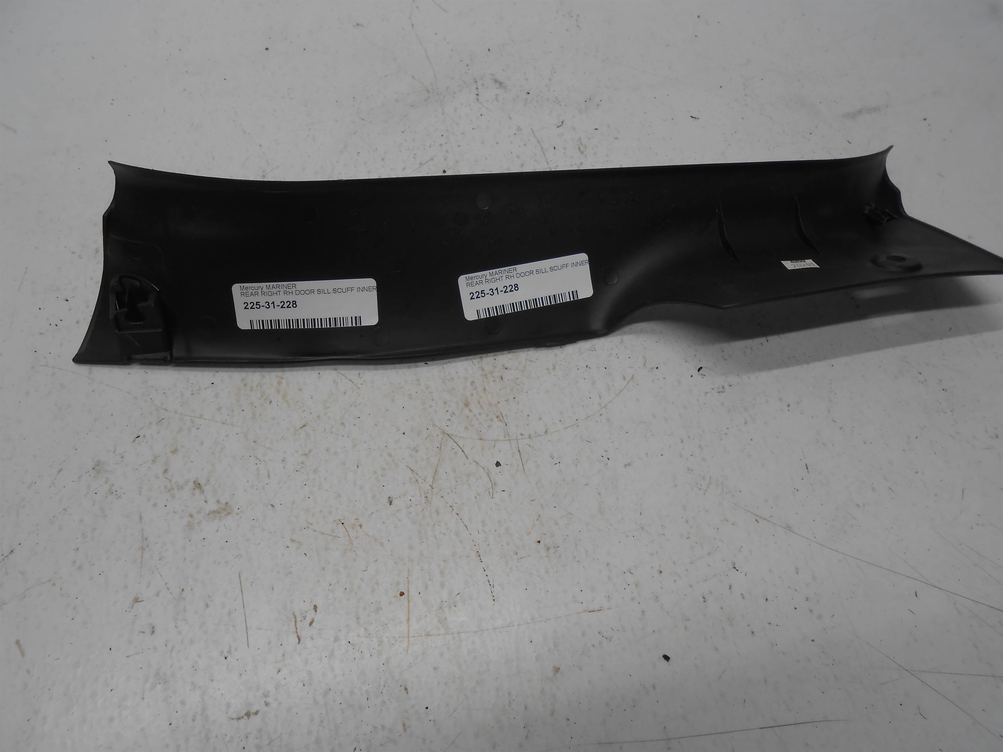 Used 2010 MERCURY MARINER REAR RIGHT RH DOOR SILL SCUFF INNER GARNISH for sale small view front thumbnail