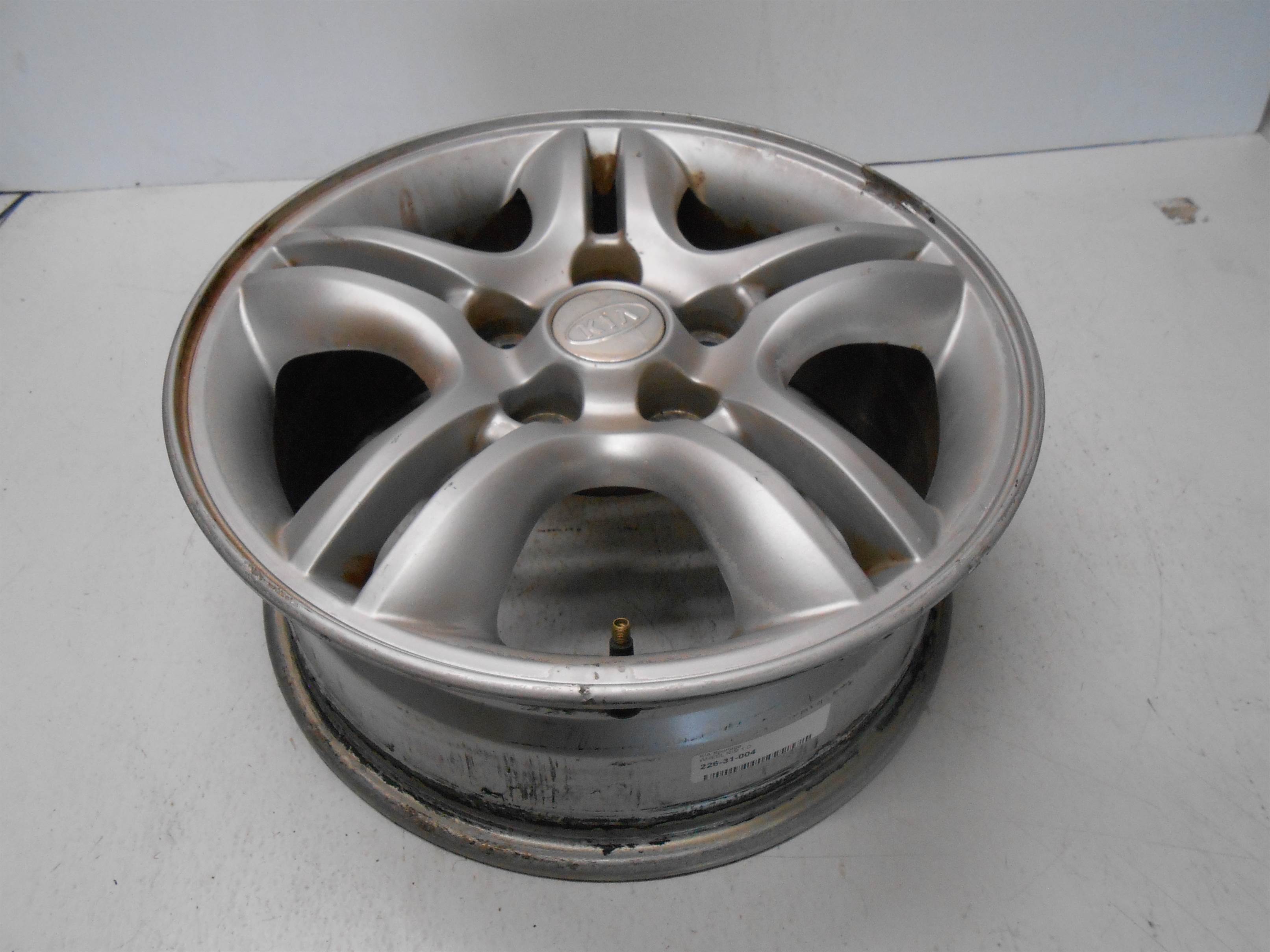 Used 2005-2006 KIA Sportage Wheel Rim 16x6-1/2 alloy 10 spoke for sale small view front thumbnail