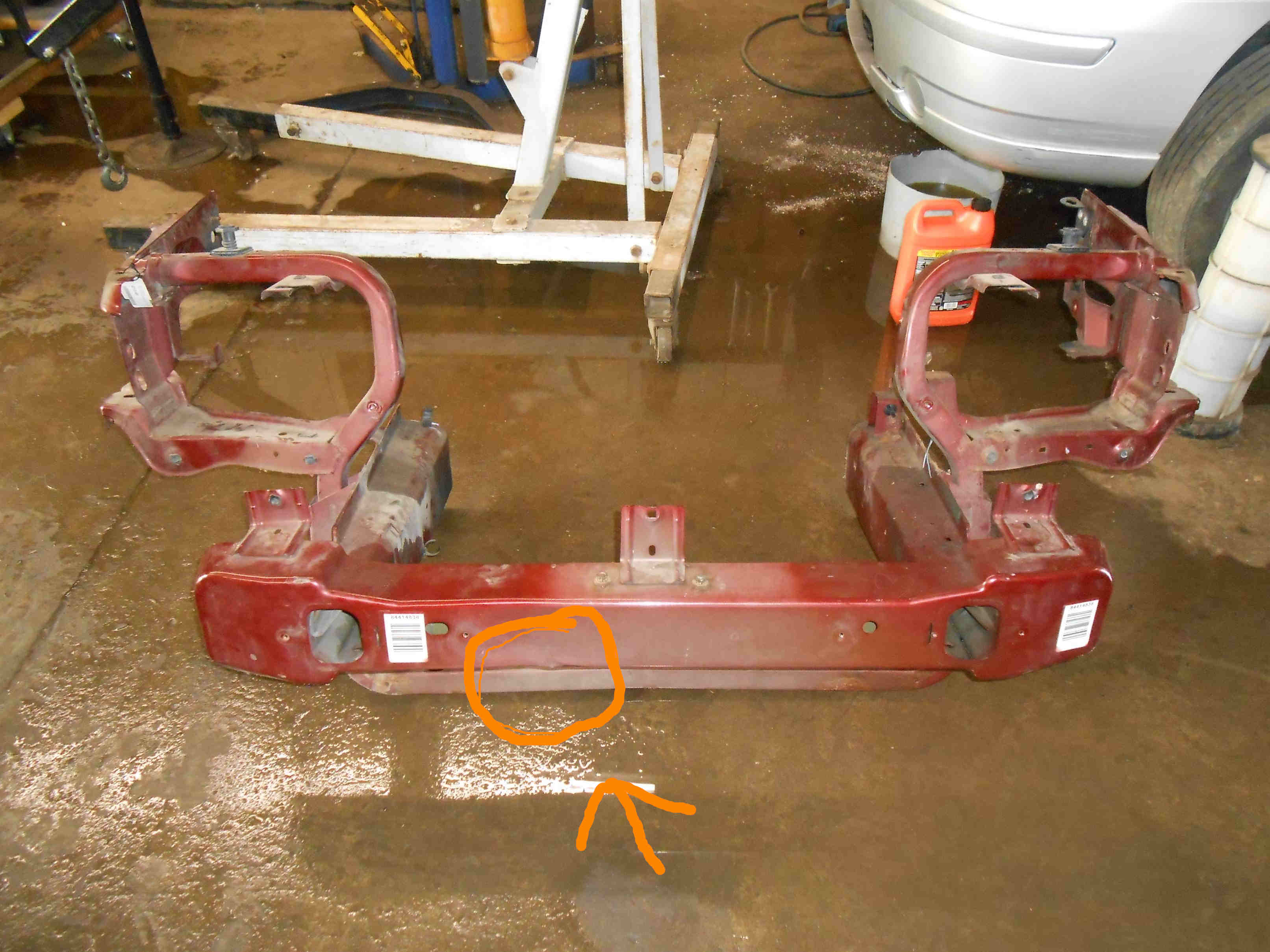 Used 2008 Jeep Commander Front Frame Assembly With Horns for sale small view front thumbnail