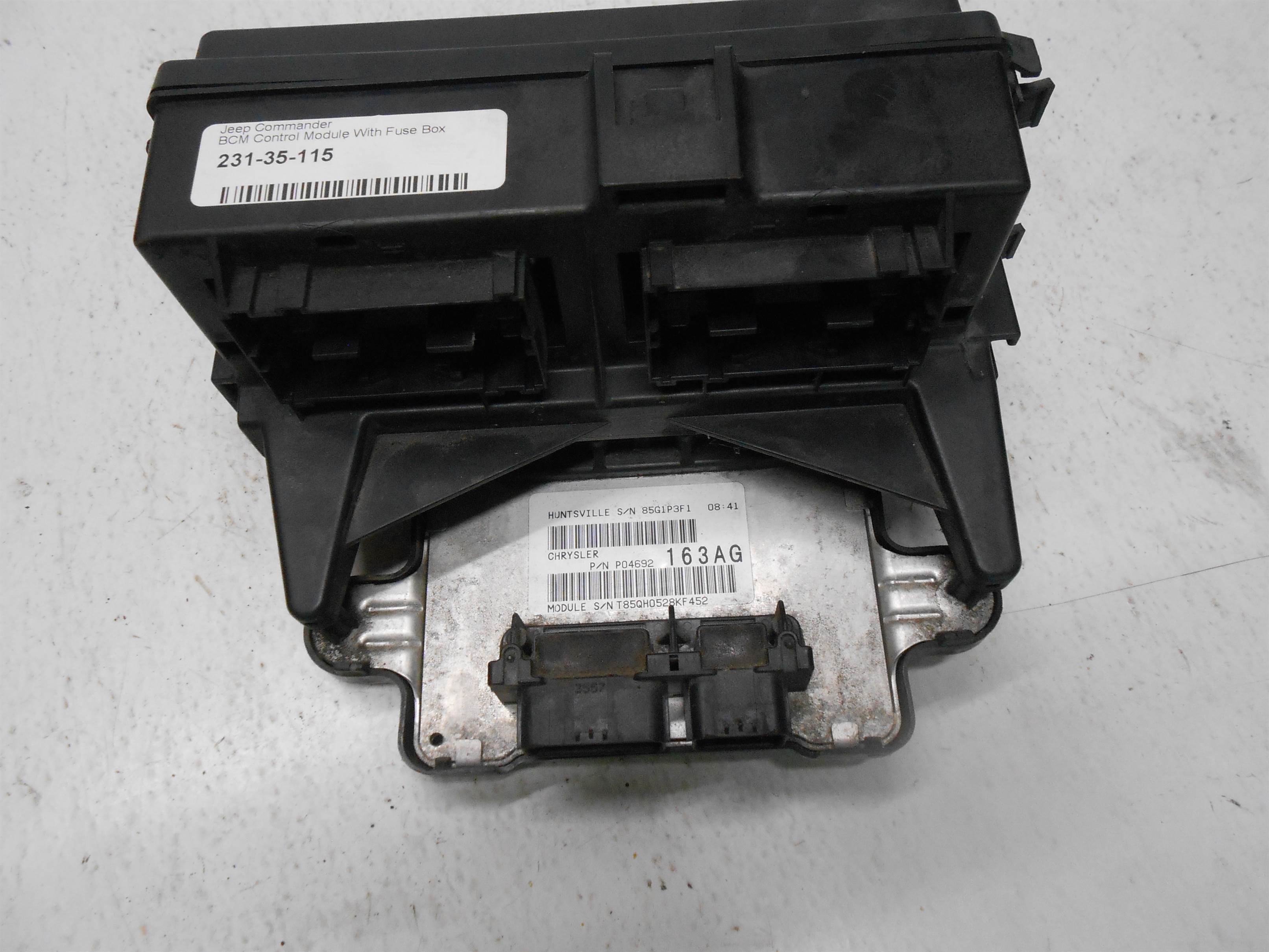 Used 2008 Jeep Commander BCM Control Module 85G1P3F1 for sale small view front thumbnail