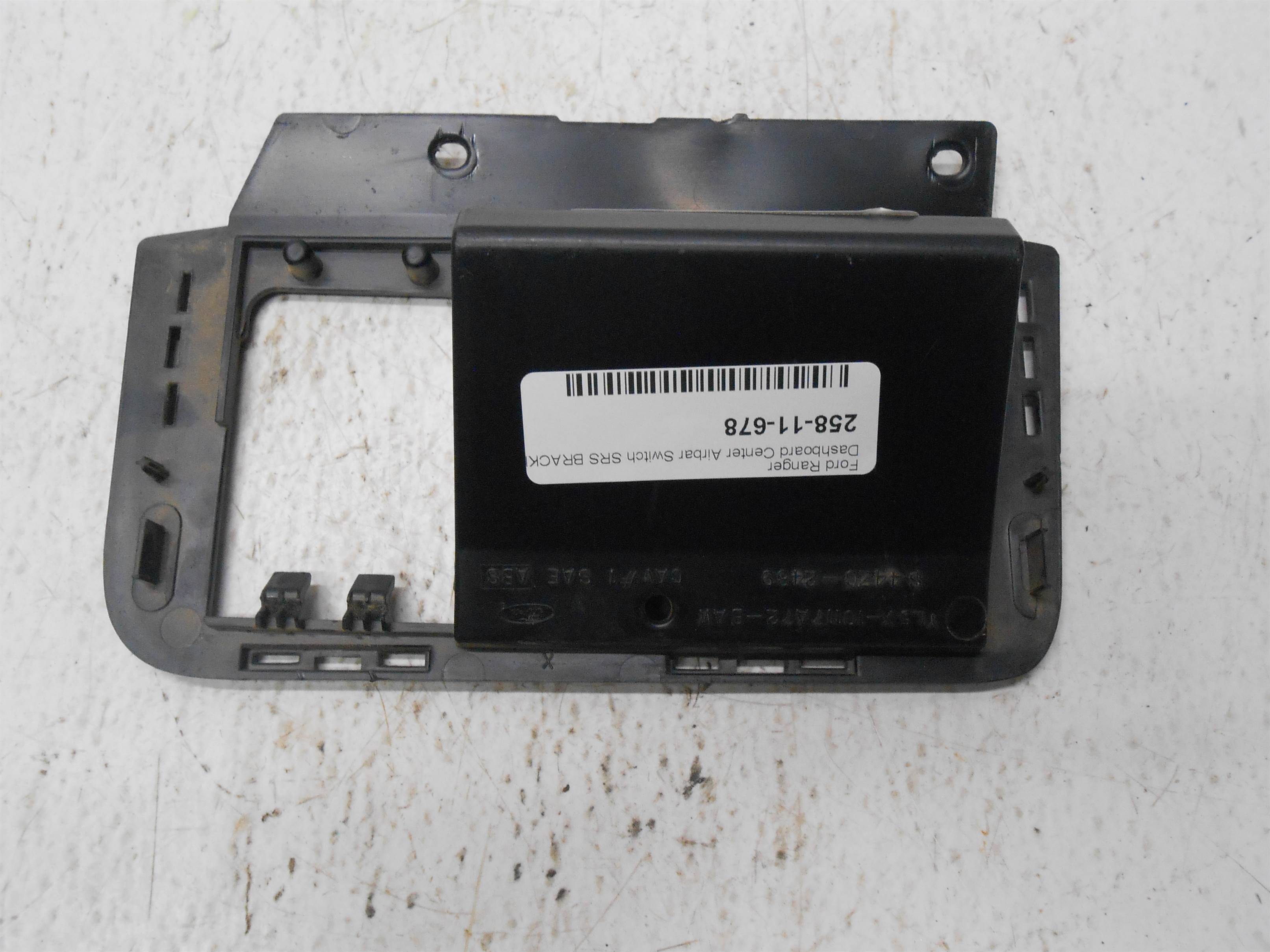 Used 2005 Ford Ranger Dashboard Center SRS Switch Bracket YL5X-10117A72-BAW for sale small view front thumbnail