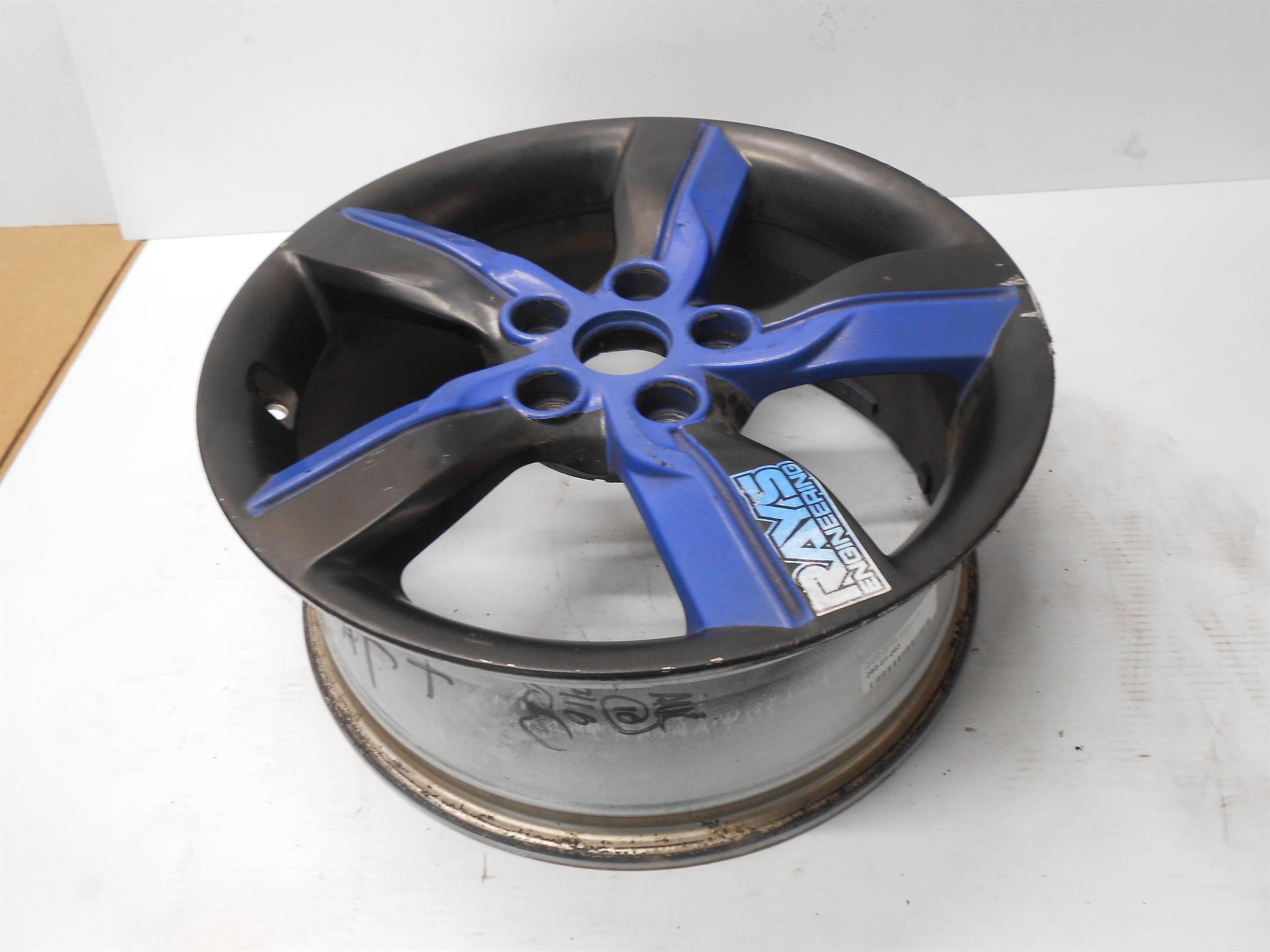 Used 2012 2013 2014 2015 Hyundai Veloster Wheel Rim 17x7 Painted Blue Black for sale small view front thumbnail