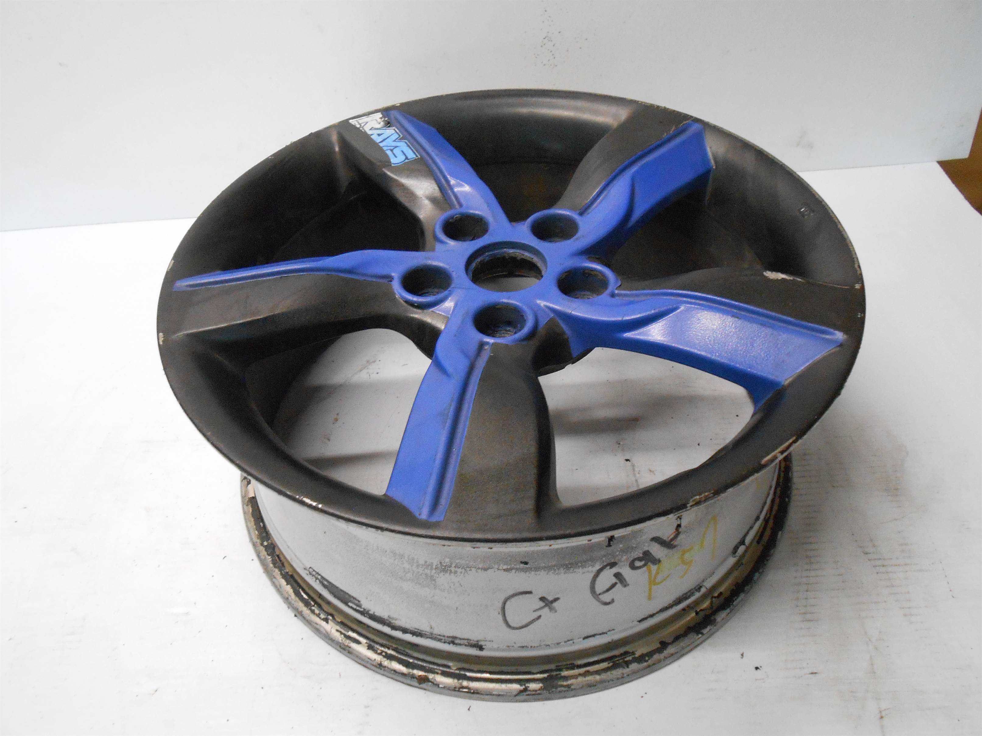 Used 2012 2013 2014 2015 Hyundai Veloster Wheel Rim 17x7 Painted Blue Black for sale small view front thumbnail