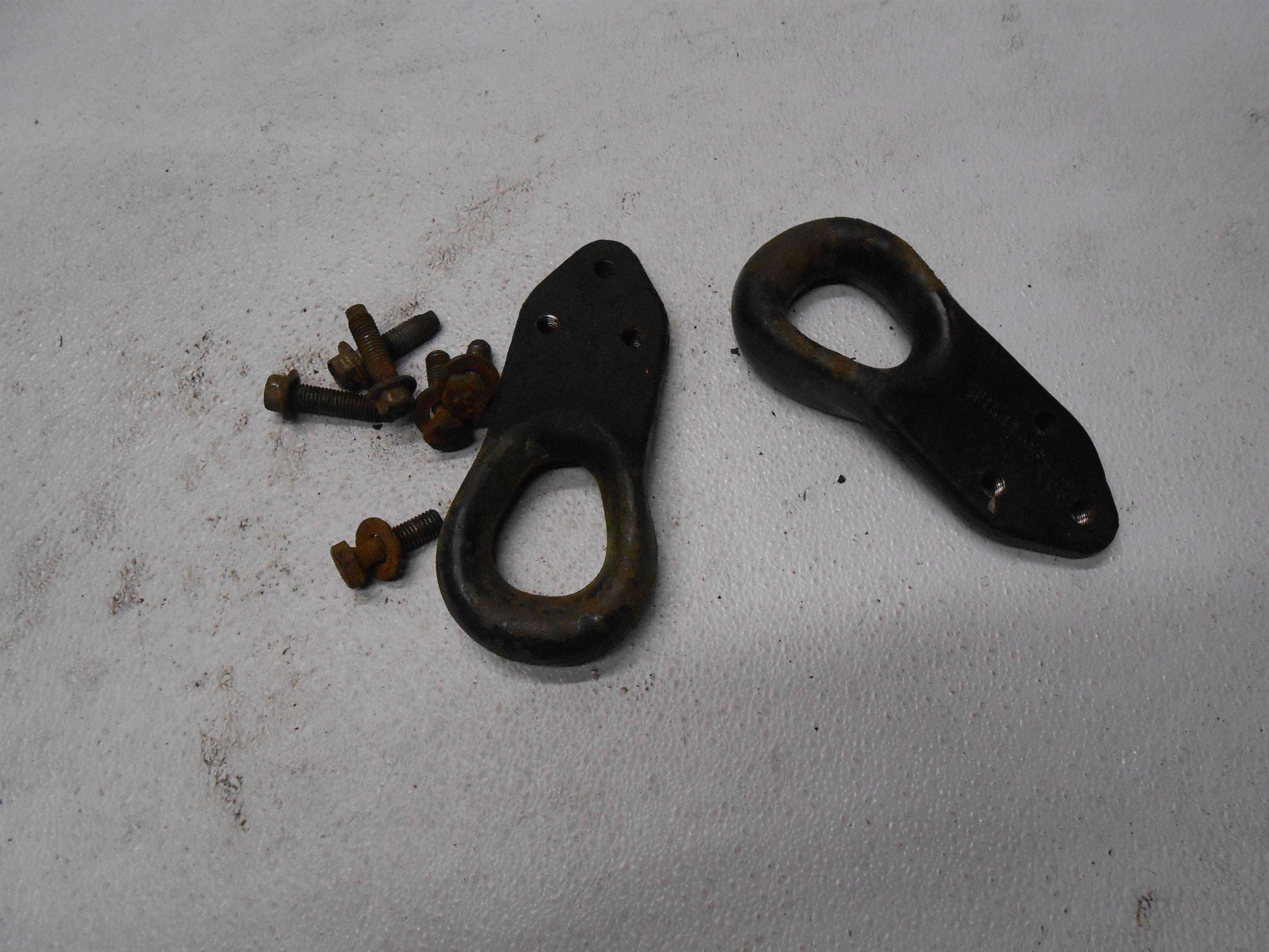 Used 1999-2007 Ford F250 F350 Front Tow Hooks Set With Bolts for sale small view front thumbnail
