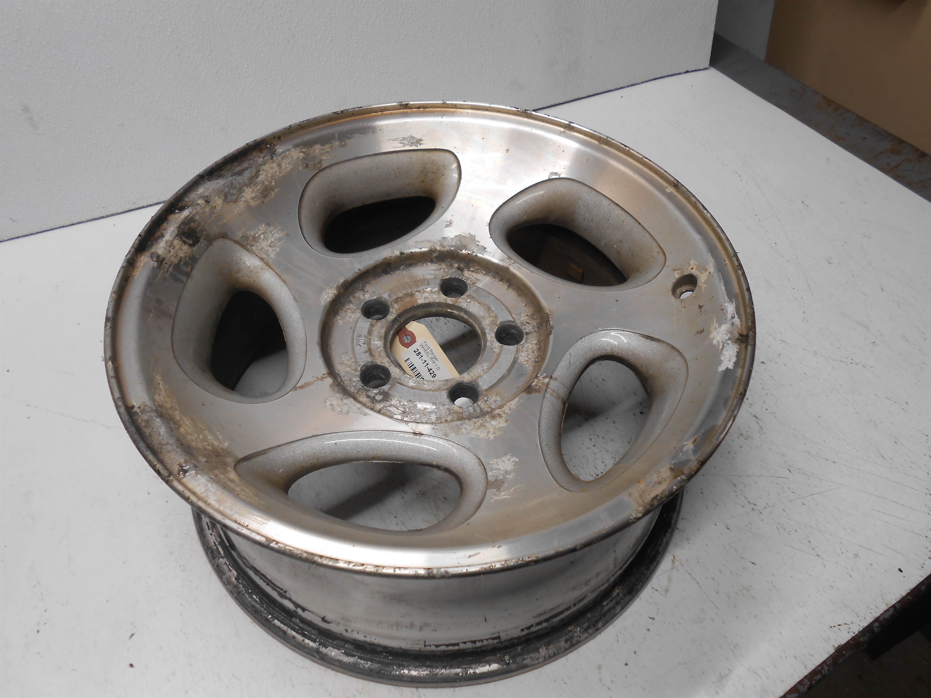 Used 98 99 00 01 02 03 04 Ford Ranger 16x7 Aluminum 5 Angular Spokes Wheel Rim for sale small view front thumbnail