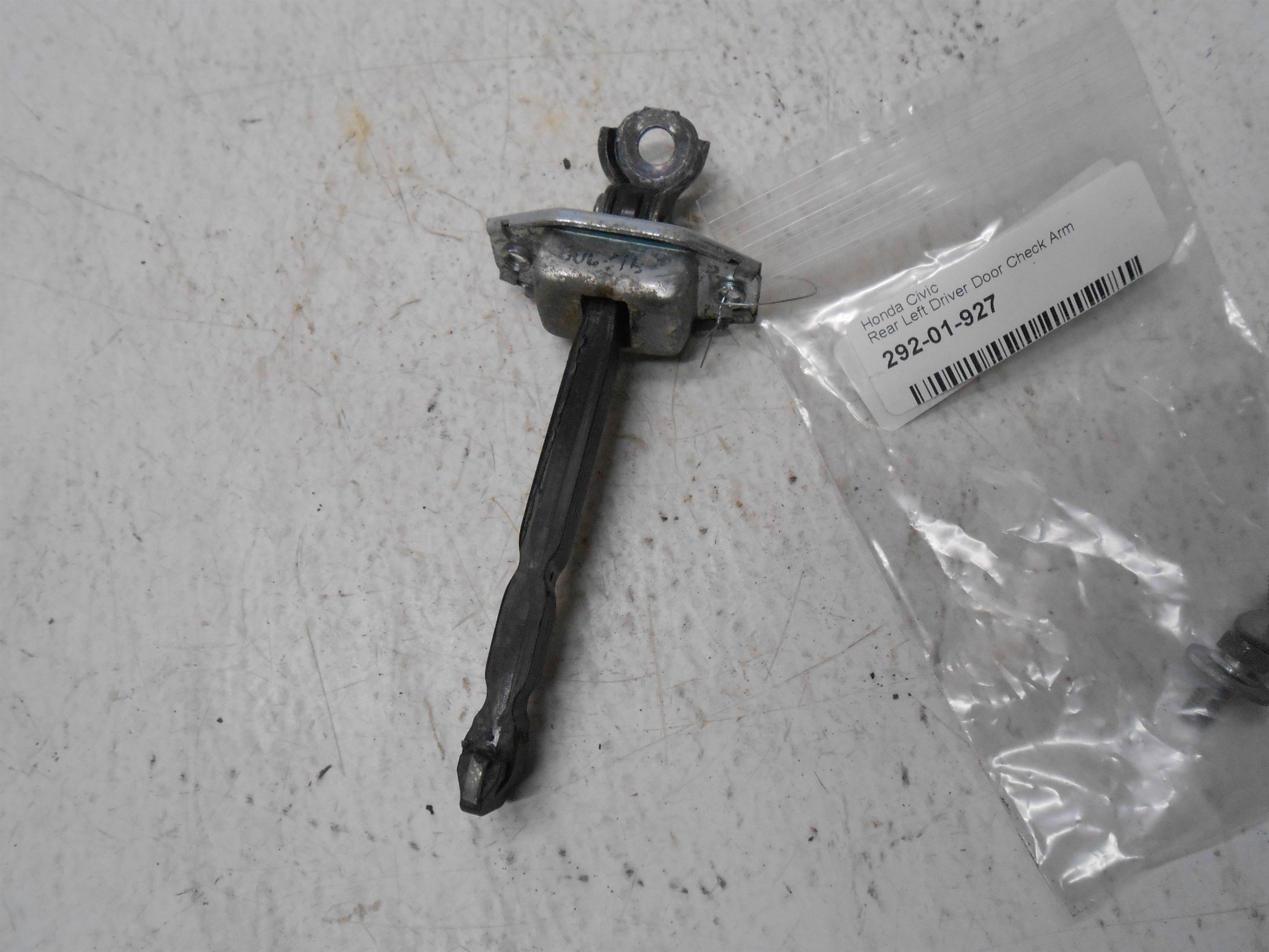 Used 2012 Honda Civic Rear Left Driver Door Check Arm With Bolts for sale small view front thumbnail
