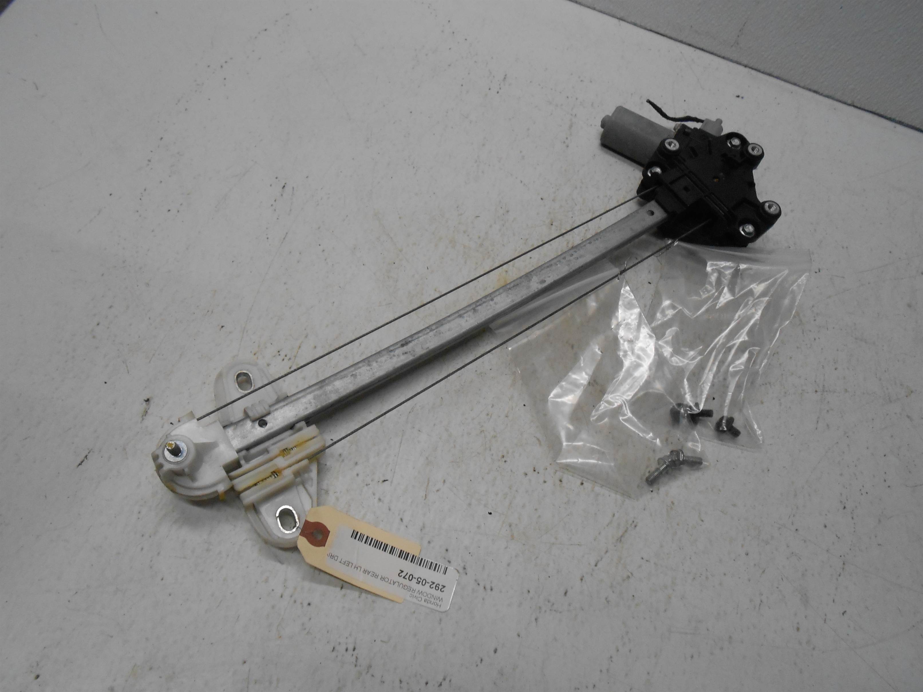 Used 2012-2015 Honda Civic Rear Left Driver Window Regulator With Motor And Bolts for sale small view front thumbnail