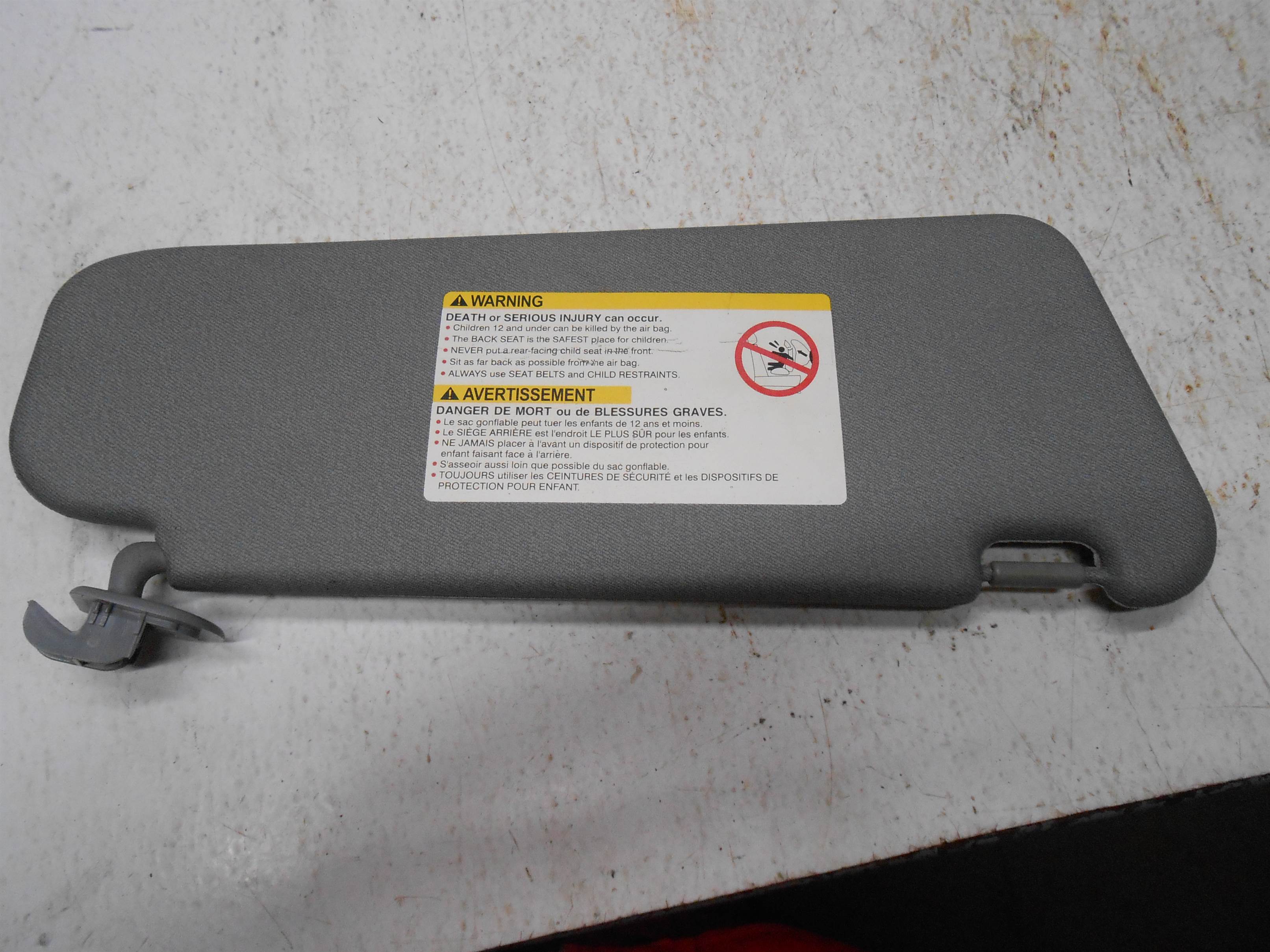 Used 2004-2011 Chevrolet Aveo Left Driver Sun Visor Mirror Sunvisor for sale small view front thumbnail