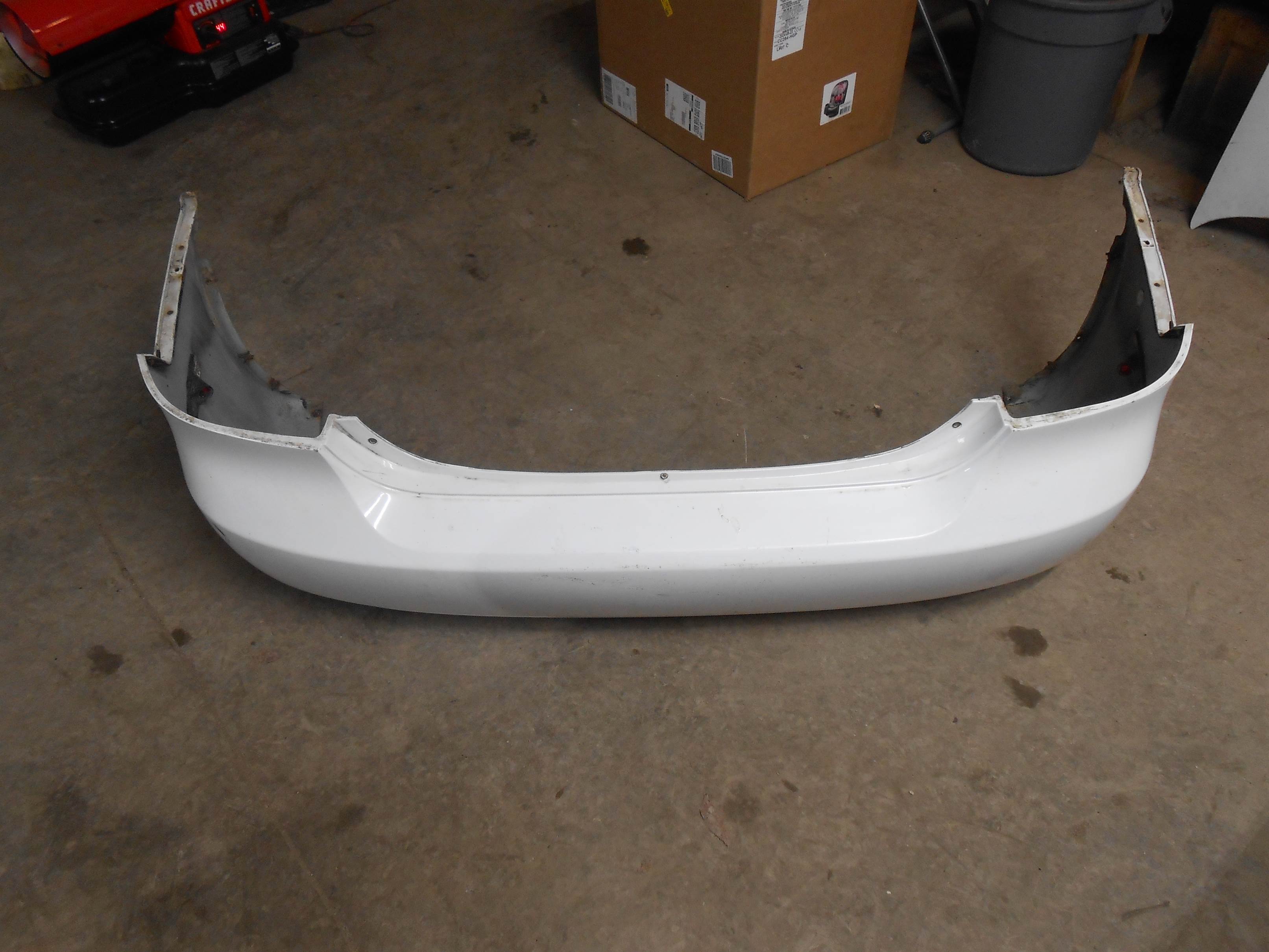 Used 2004 2005 2006 Chevrolet Aveo Rear Bumper Cover White for sale small view front thumbnail