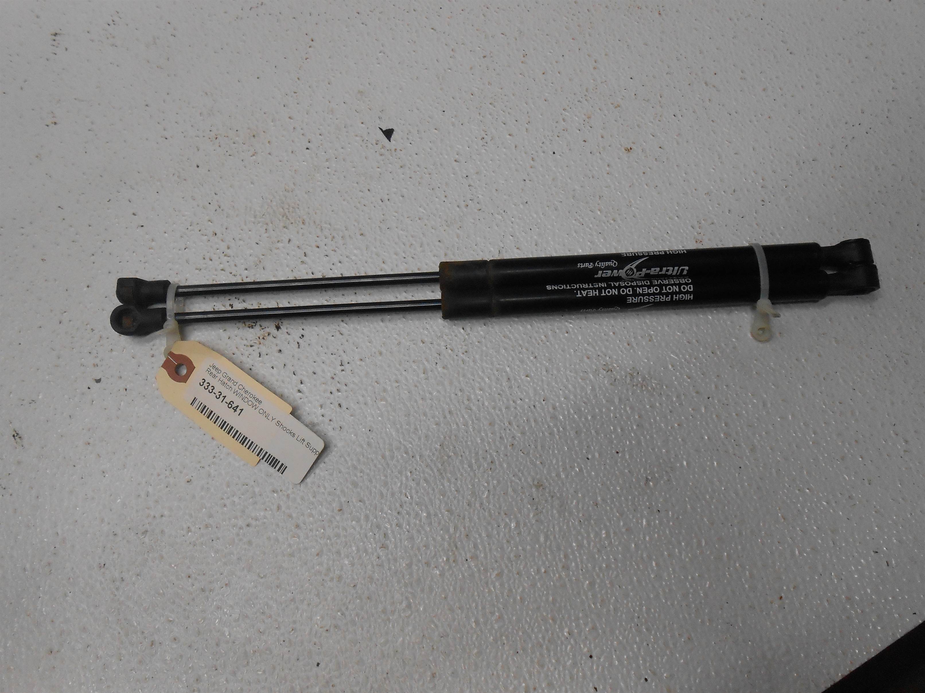 Used 2004 Jeep Grand Cherokee Rear Hatch WINDOW Shocks Lift Supports Set for sale small view front thumbnail