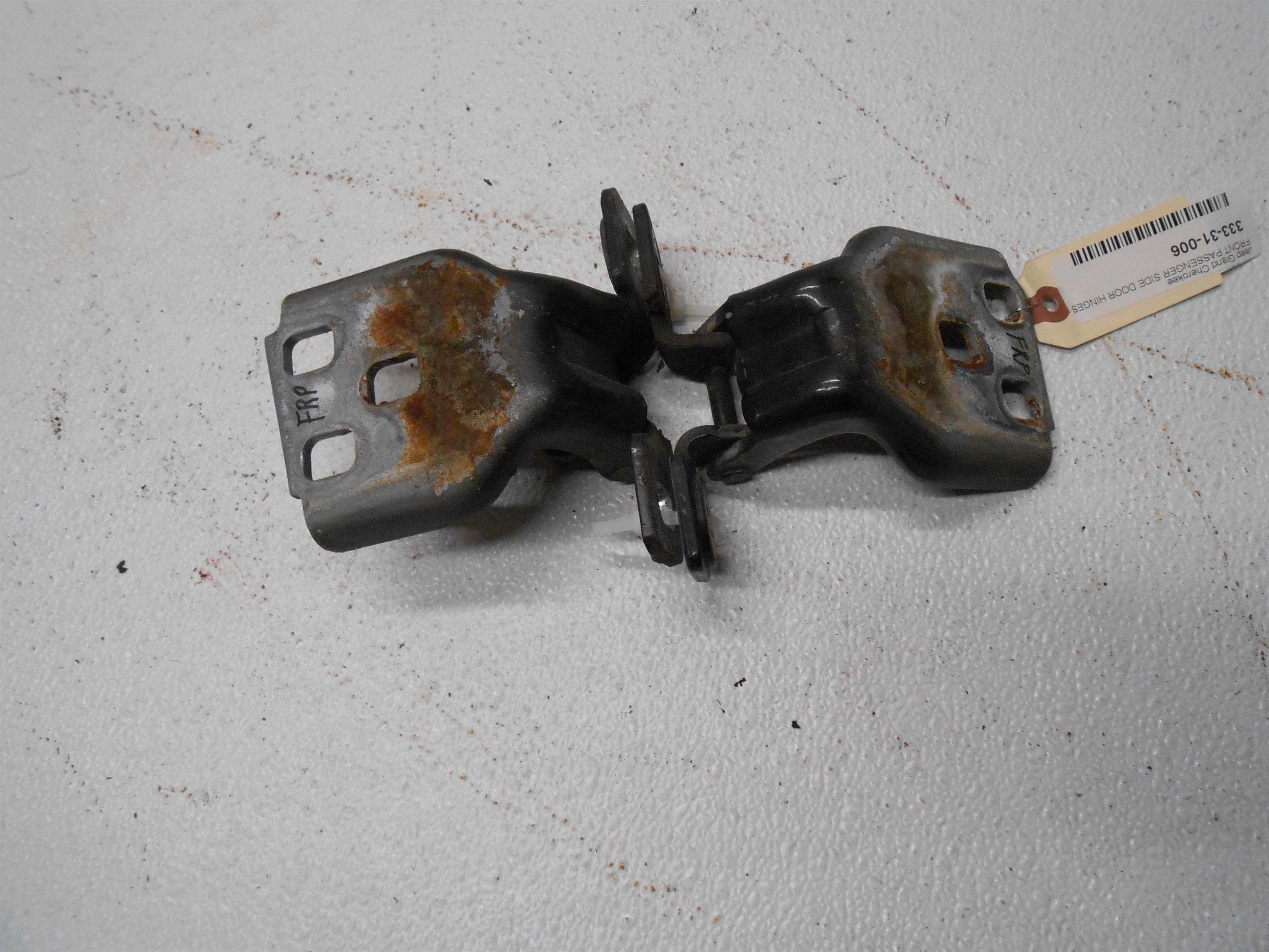Used 2004 jeep Grand Cherokee FRONT PASSENGER SIDE DOOR HINGES RIGHT RH for sale small view front thumbnail