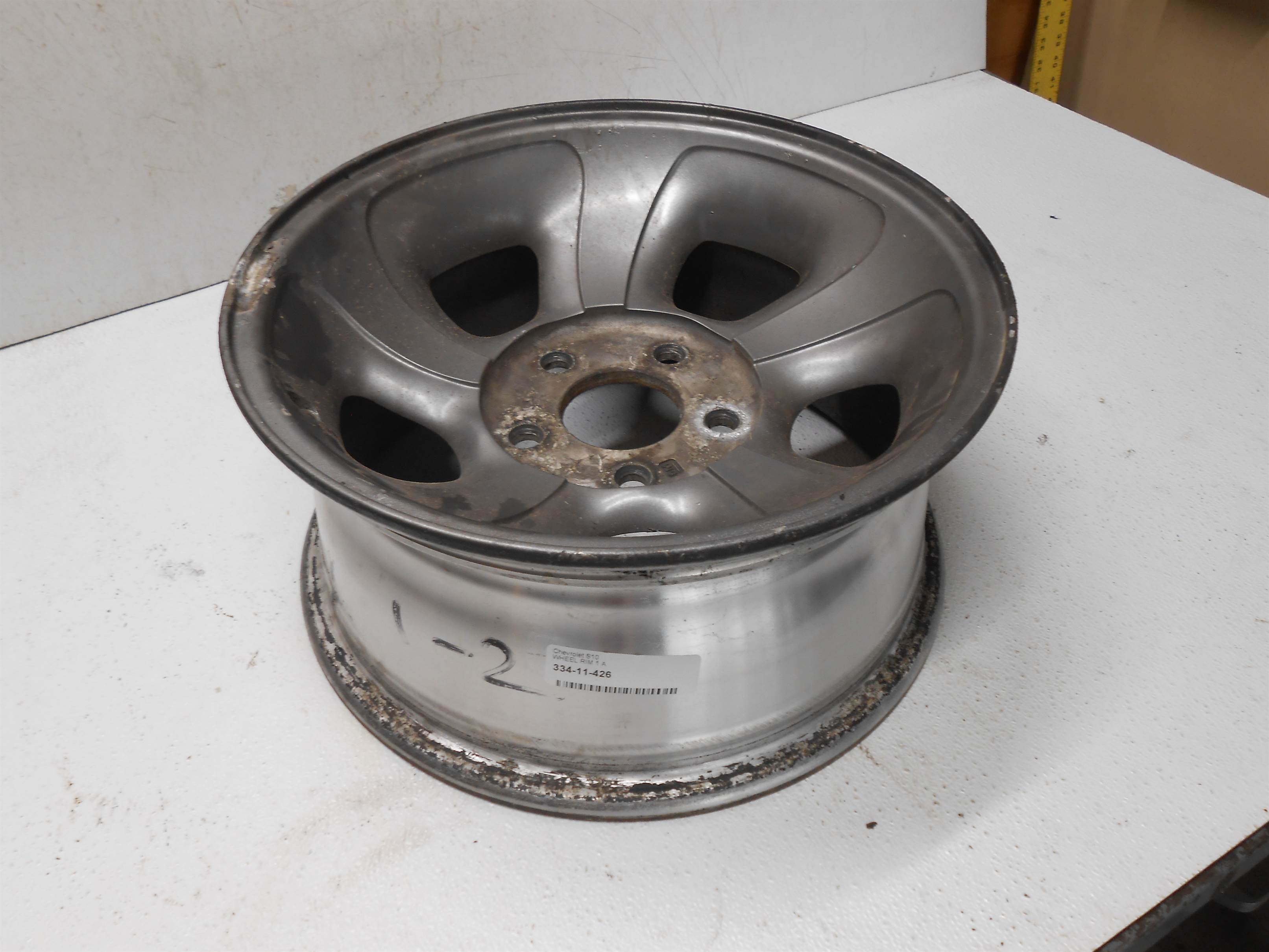 Used 95-05 Chevrolet S10 S15 Sonoma Blazer Aluminum 15x7 Aluminum 5 slot Wheel Rim for sale small view front thumbnail