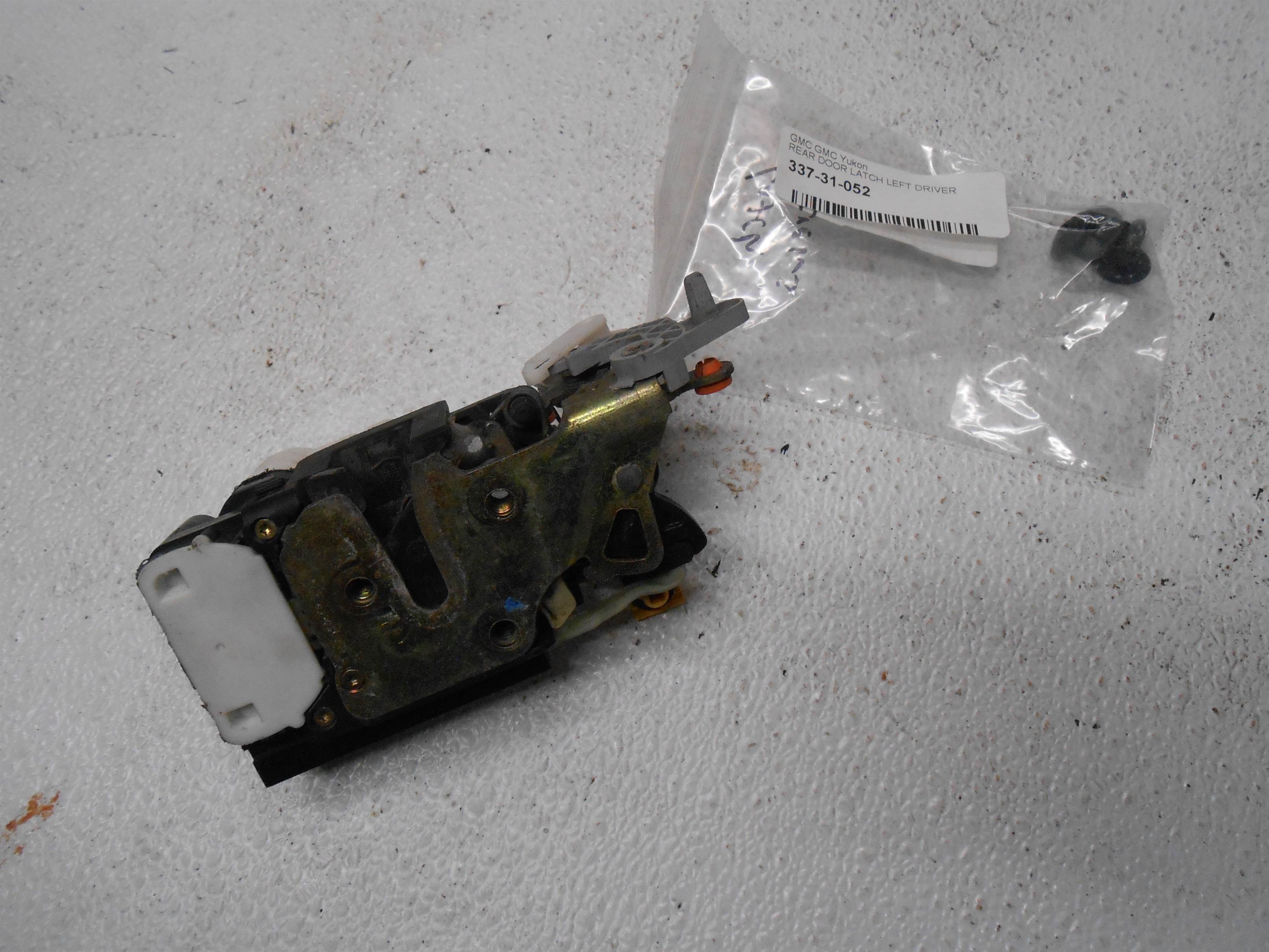 Used GMC Yukon Rear Left Driver Door Latch for sale small view front thumbnail