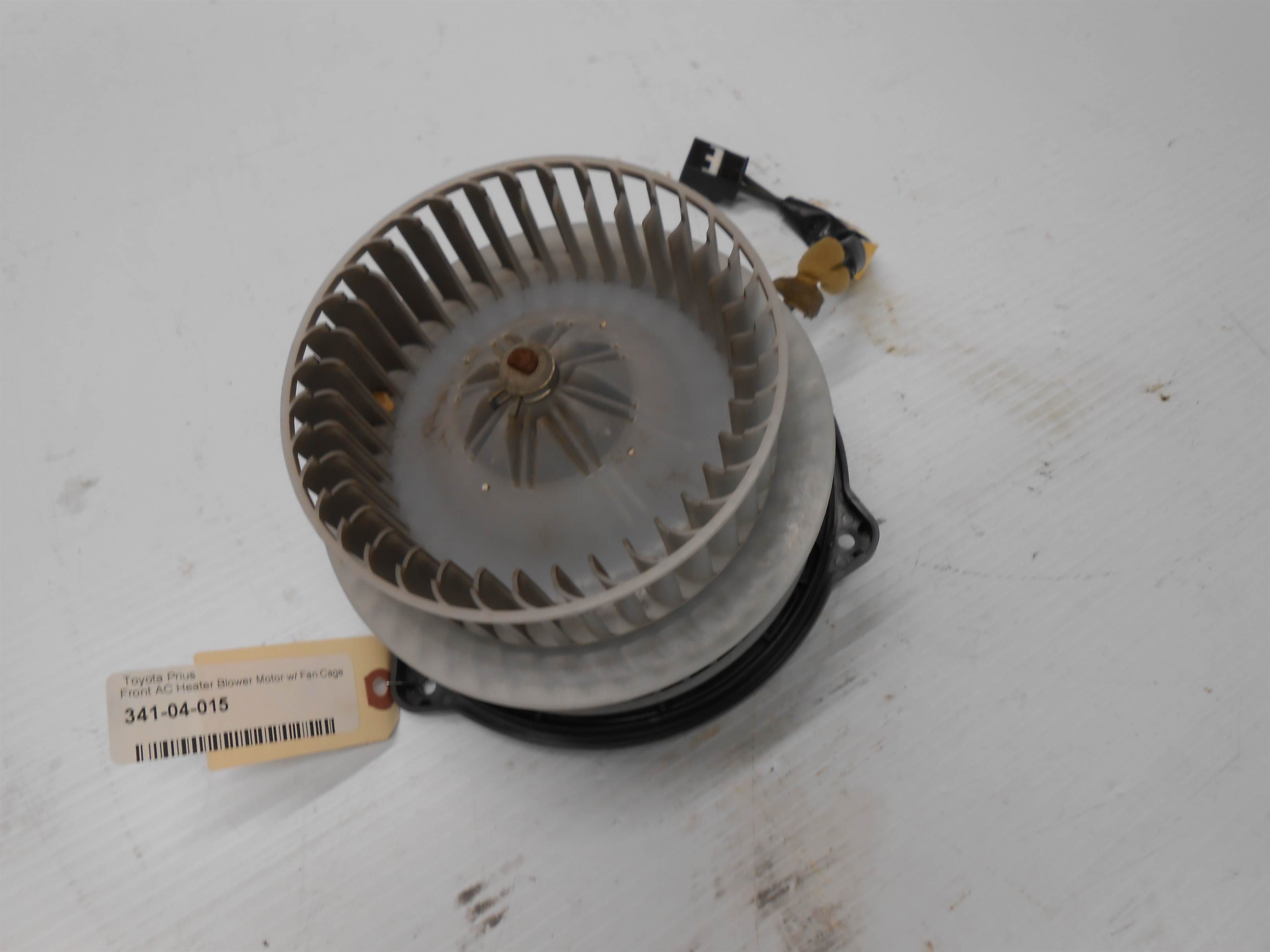 Used 2004-2007 Toyota Prius Front AC Heater Blower Motor with Fan Cage for sale small view front thumbnail