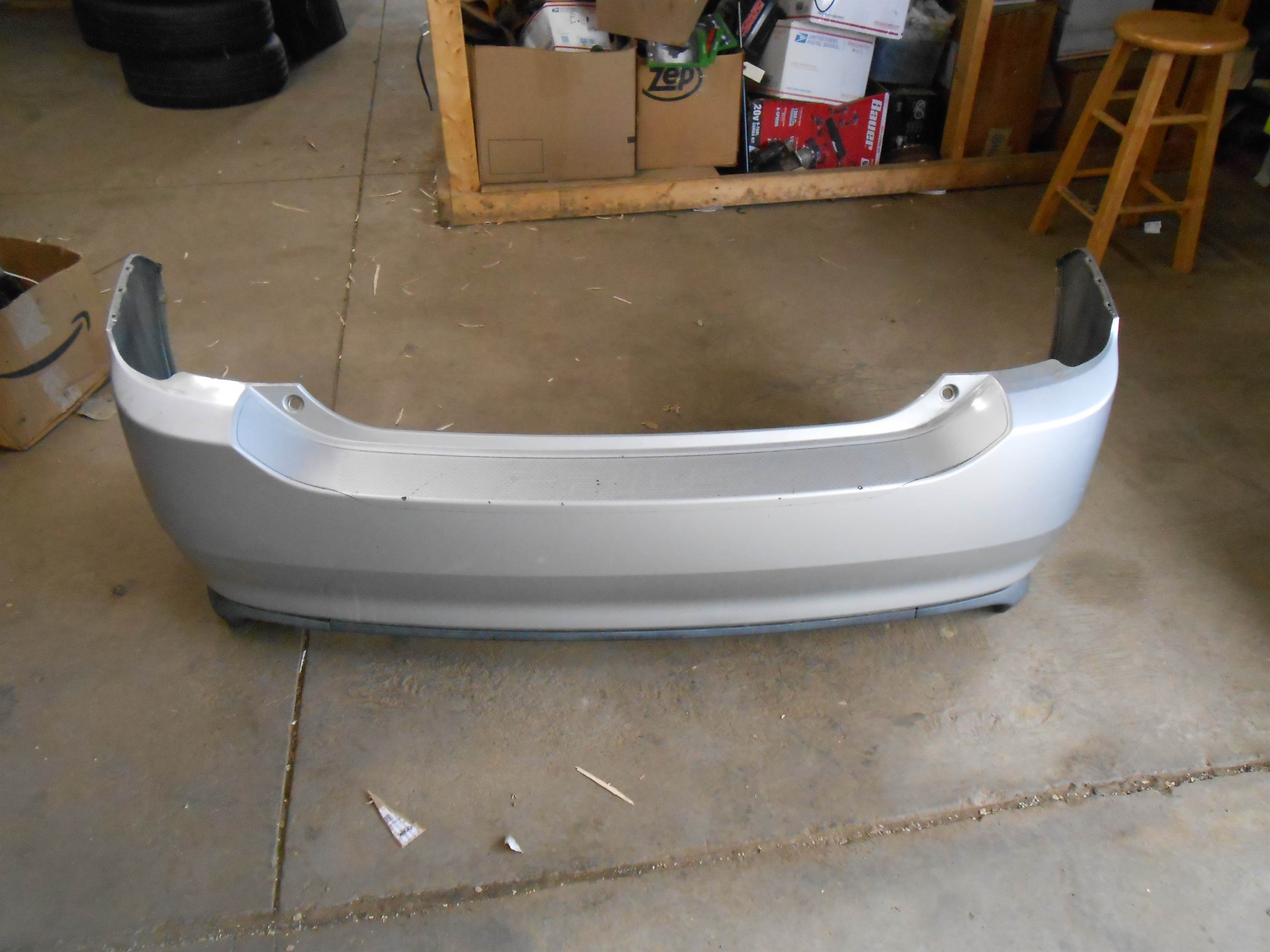 Used 2005-2009 Toyota Prius Rear Bumper Cover Panel Classic Silver Metallic 1F7 for sale small view front thumbnail