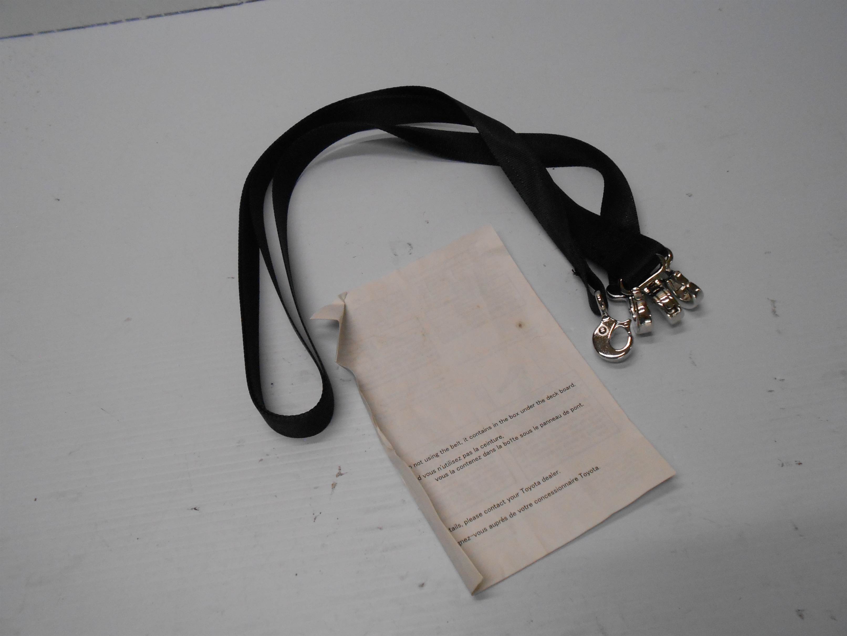 Used 2007 Toyota Prius Emergency Spare Tire Tie-Down Belt Strap for sale small view front thumbnail