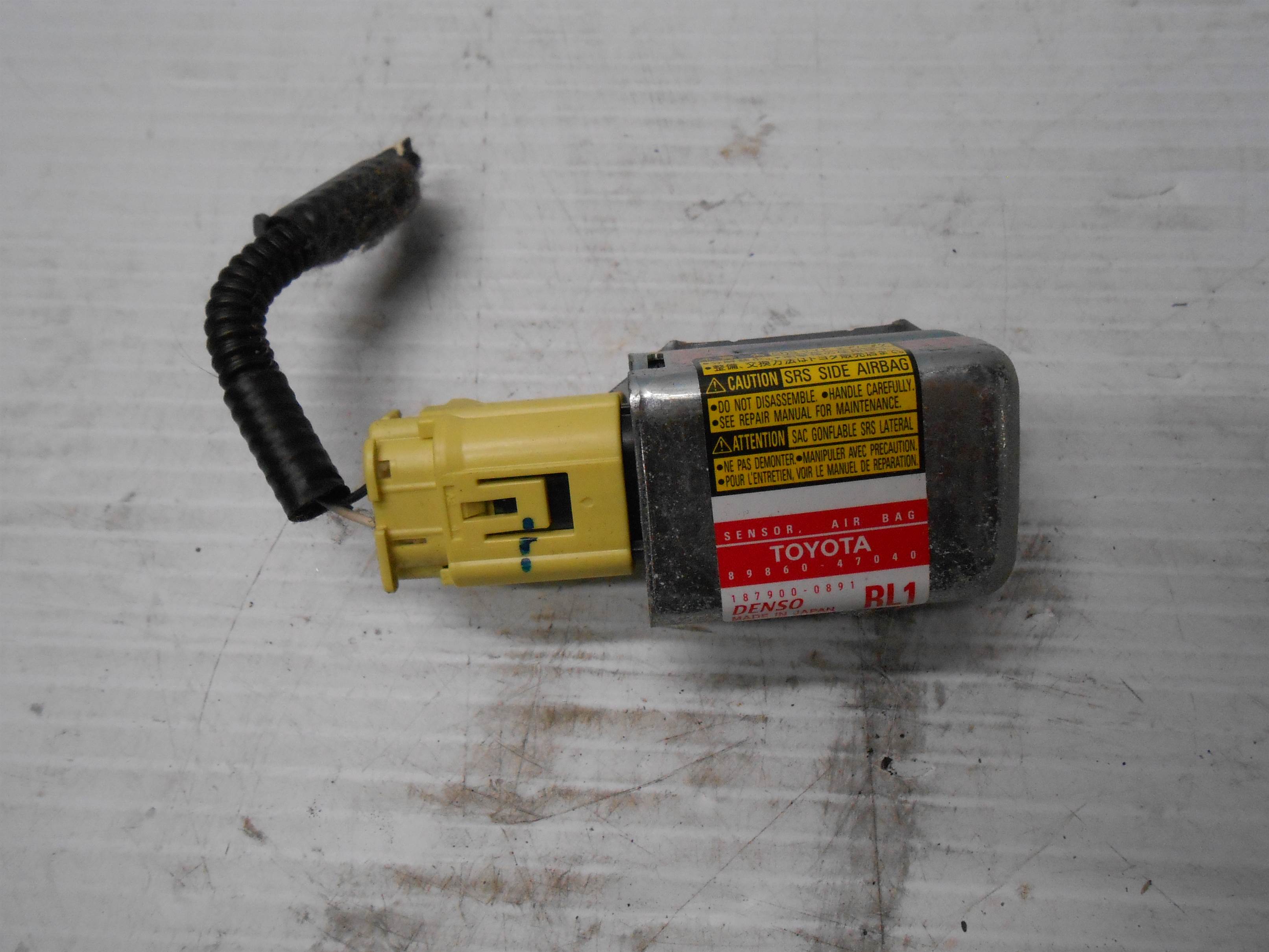 Used 2007 Toyota Prius Left LH Driver side Crash Impact Sensor 1 for sale small view front thumbnail