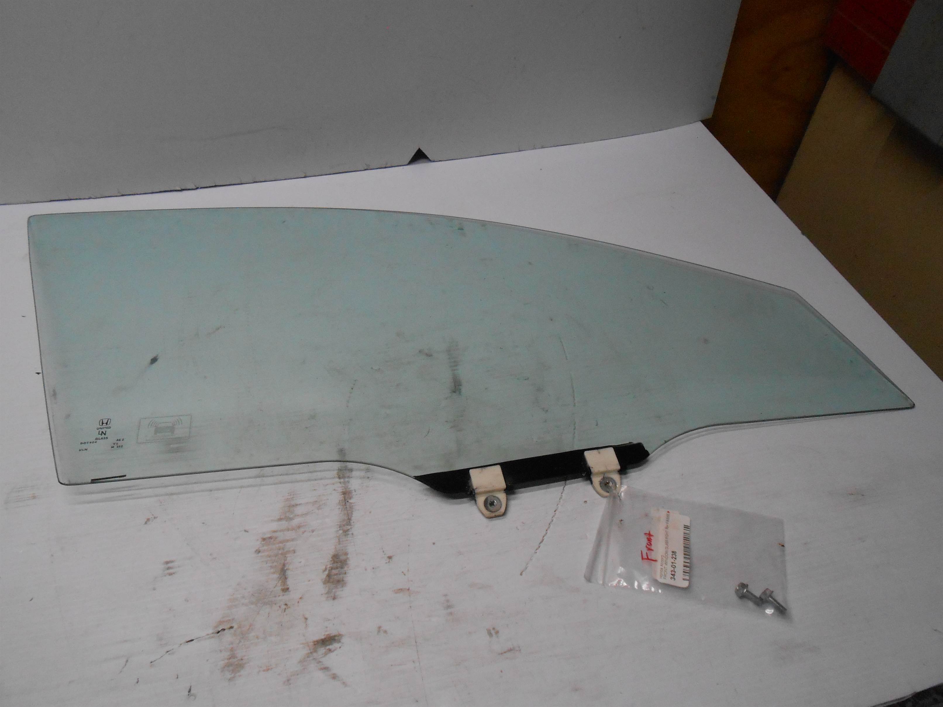 Used 2008 Honda Accord Front Right RH Passenger side Window Glass for sale small view front thumbnail