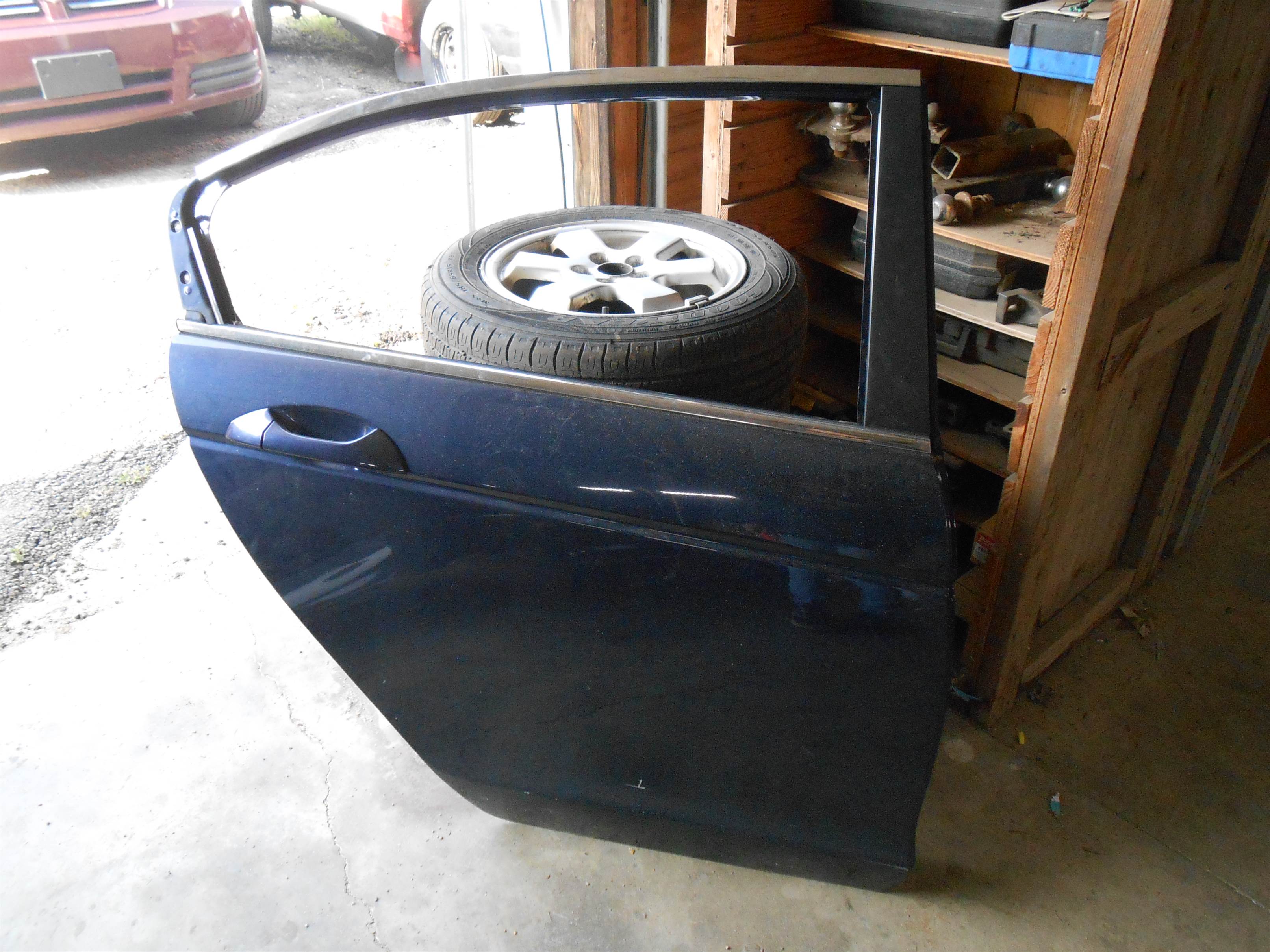 Used 2008 Honda Accord Rear Right RH Passenger side Door Shell B536P Royal Blue Pearl for sale small view front thumbnail