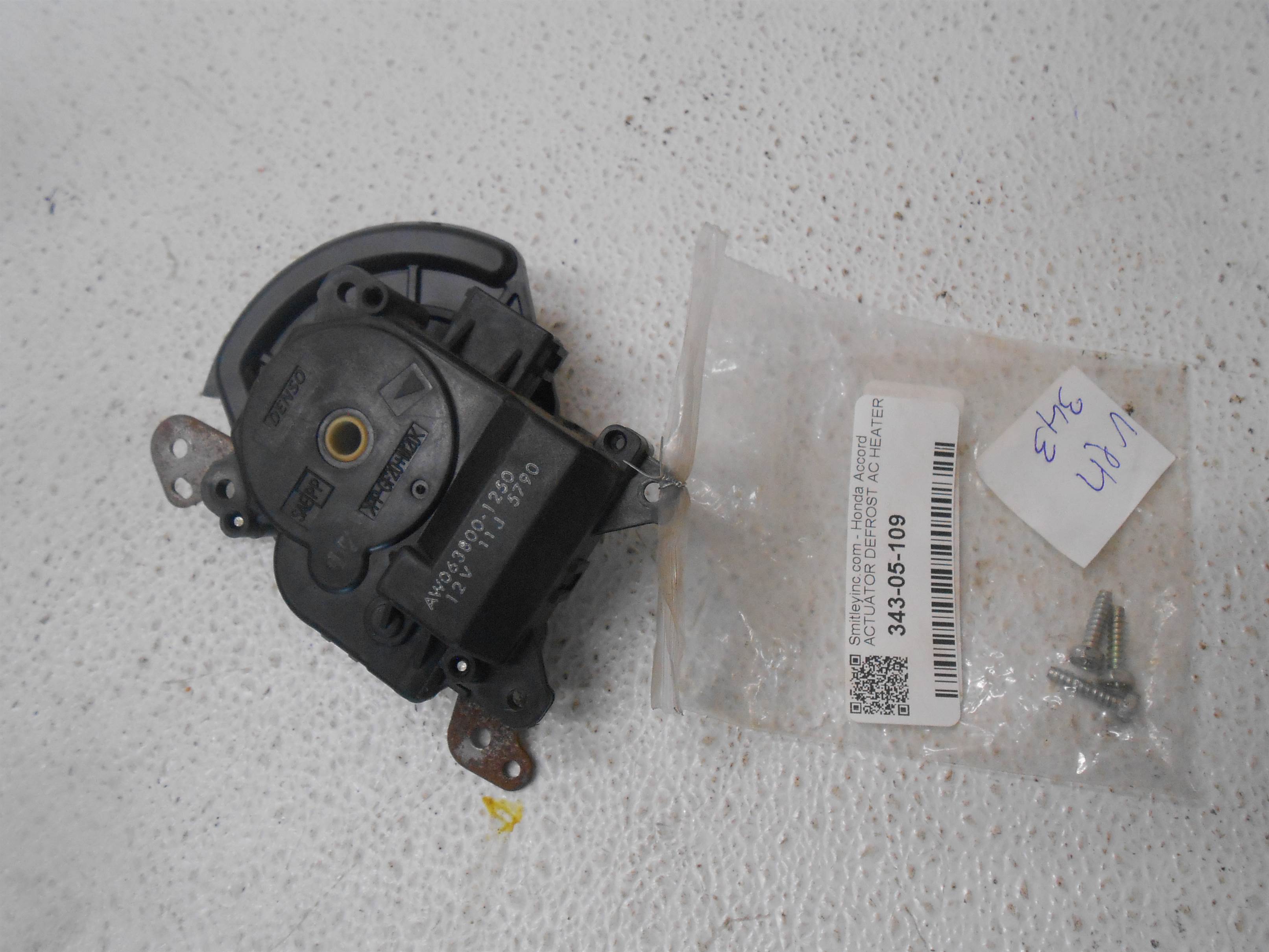 Used 2008 Honda Accord Actuator Defrost AC Heater Blend Flap aw063800-1250 for sale small view front thumbnail