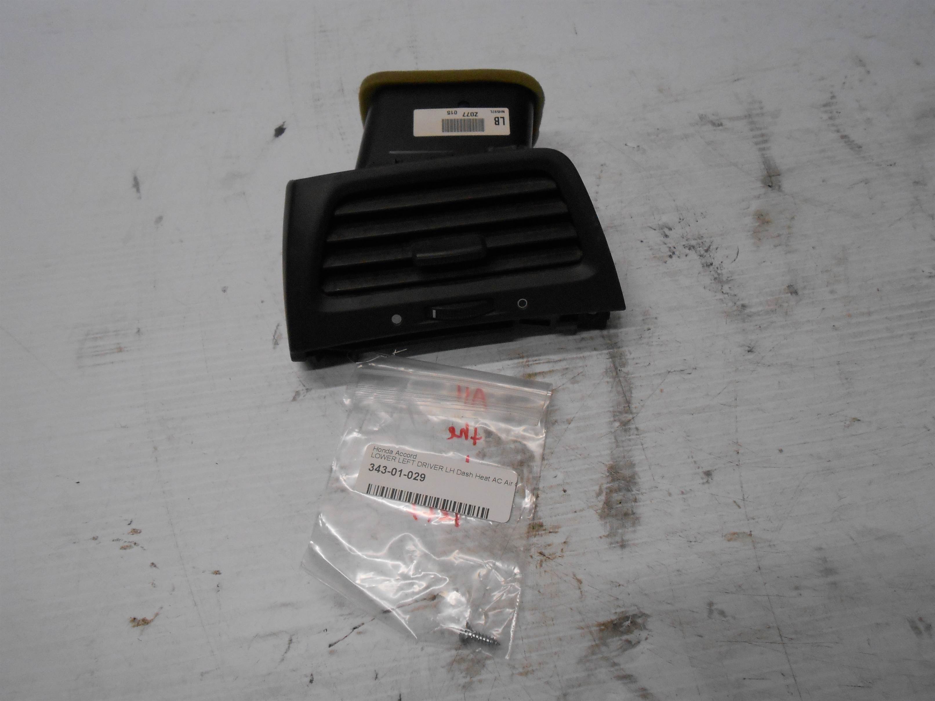 Used 2008 Honda Accord Lower Left LH Driver side Dash AC Heat Air Outlet Vent for sale small view front thumbnail