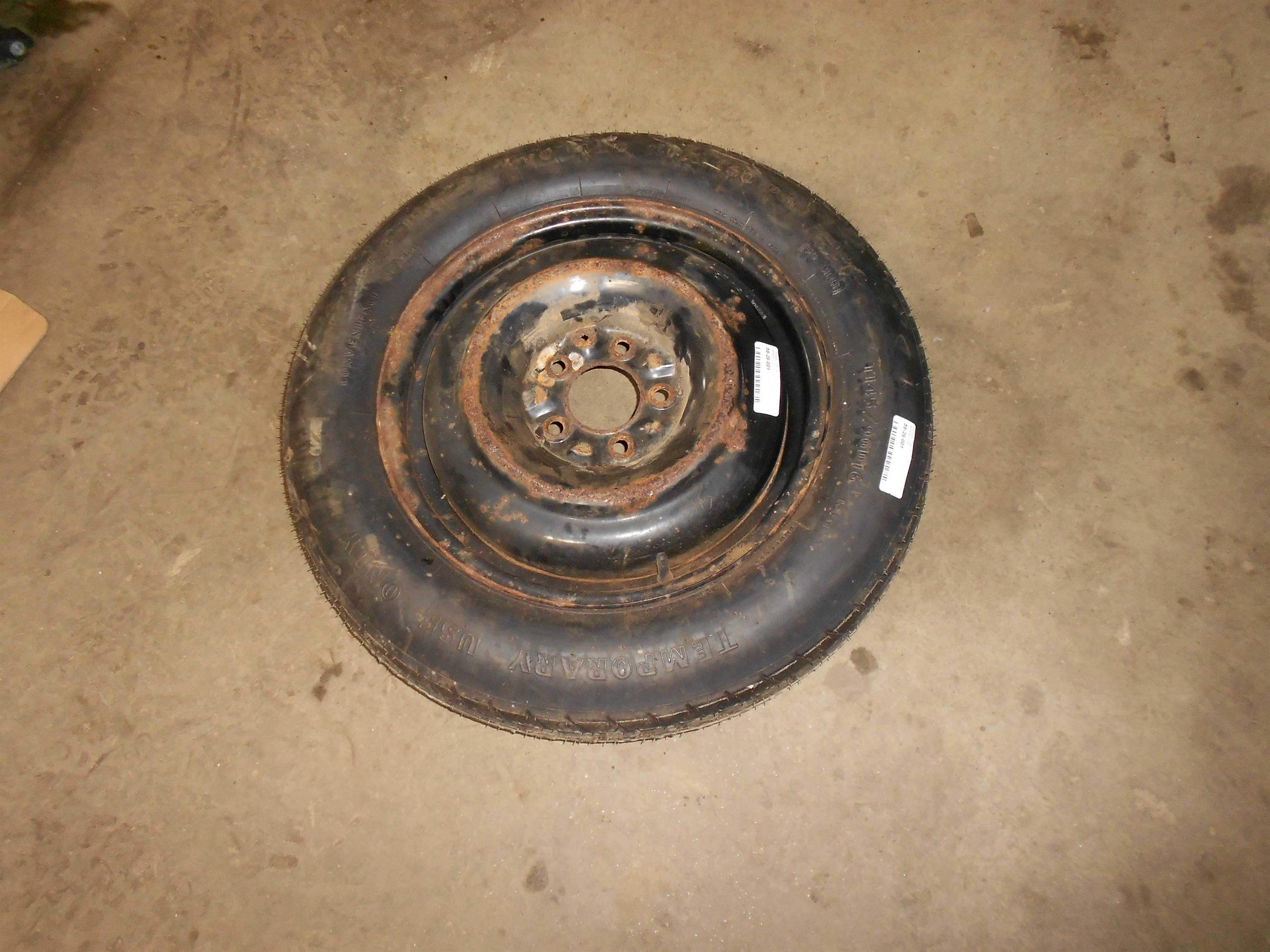 Used 2008-2015 Town & Country Compact Spare Tire Wheel Rim 145/90D16 OEM for sale small view front thumbnail