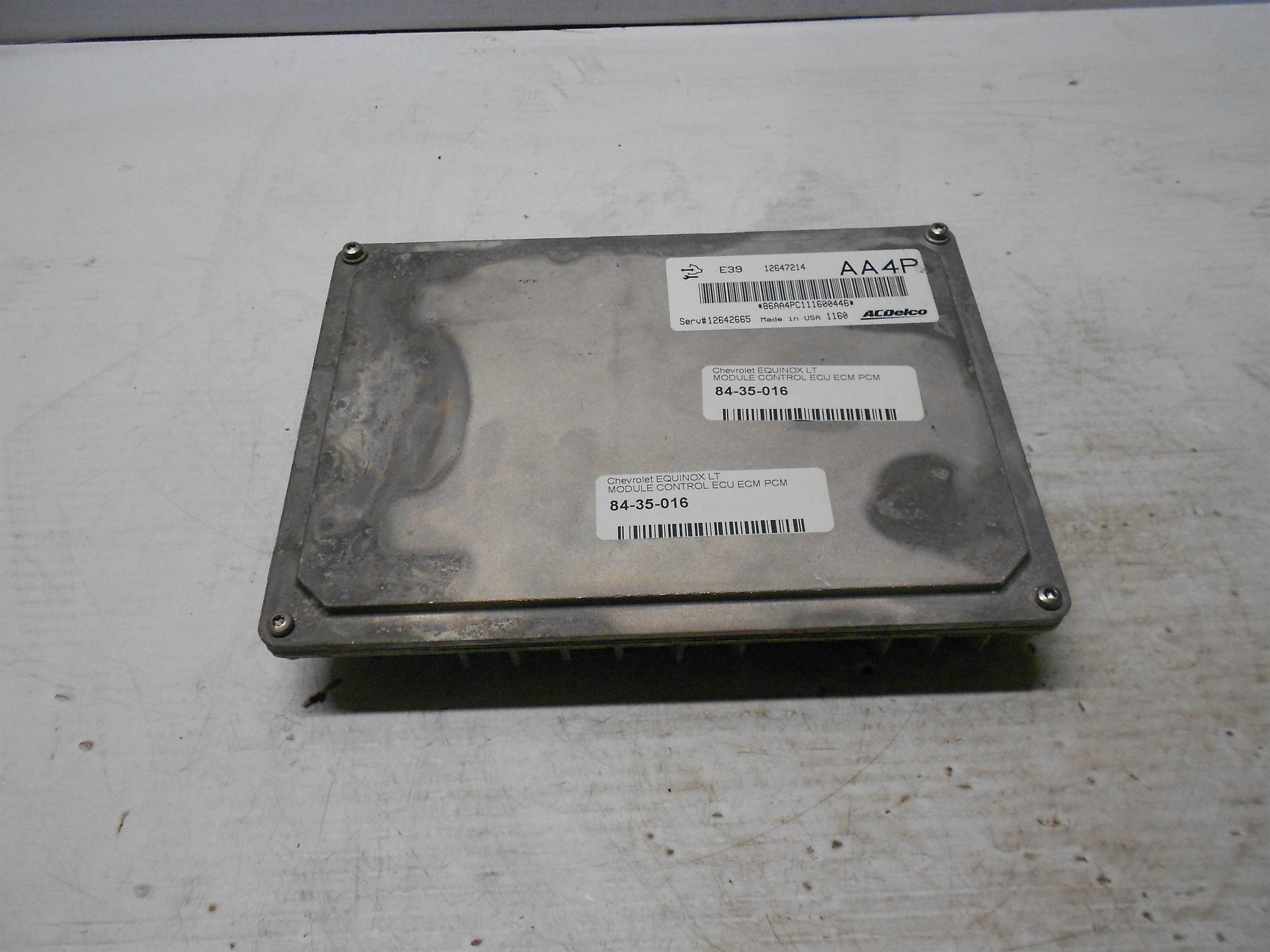 Used 2011 GMC Terrain Equinox Engine Computer Control Module ECU ECM 12647214 OEM for sale small view front thumbnail